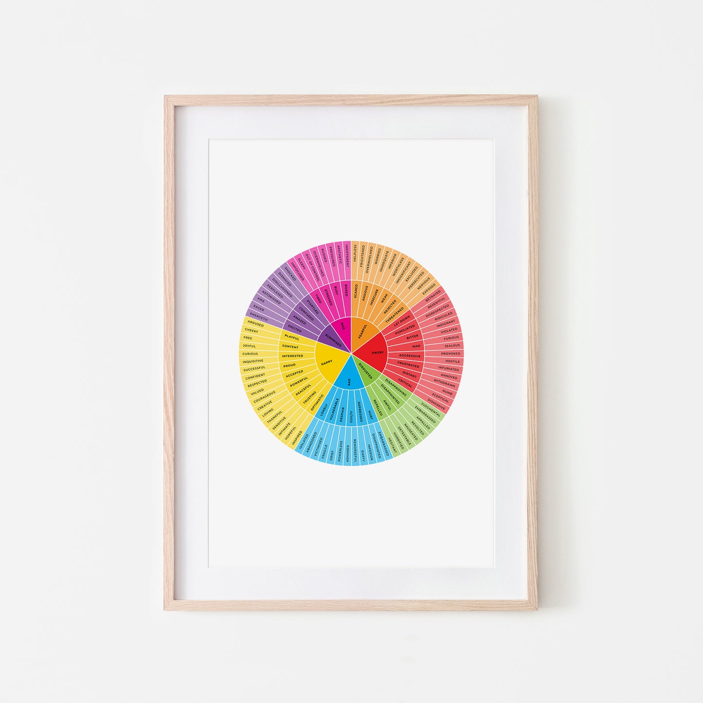 B-Feelings-Wheel-Mental-Health-Wall-Art-in-Rainbow-and-Monochrome-on-White