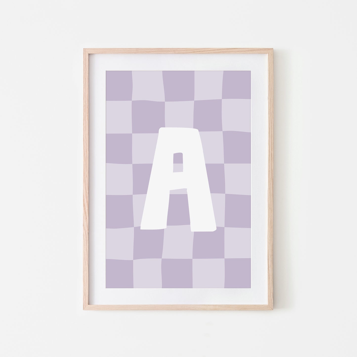 Checkered-Letters-Alphabet-Poster-Print-Letter-A-in-Lavender