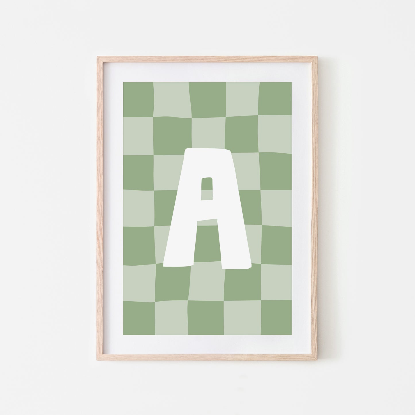Checkered-Letters-Alphabet-Poster-Print-Letter-A-in-Sage