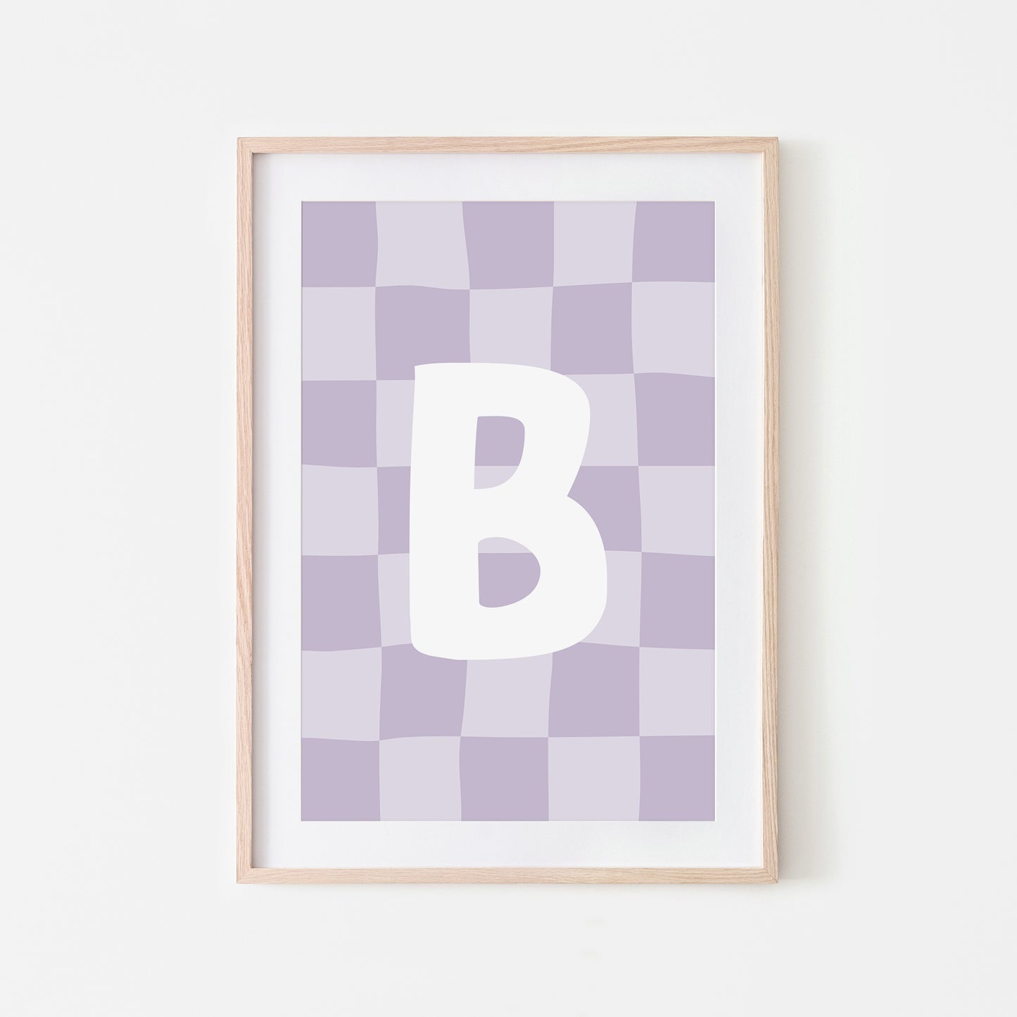 Checkered-Letters-Alphabet-Poster-Print-Letter-B-in-Lavender