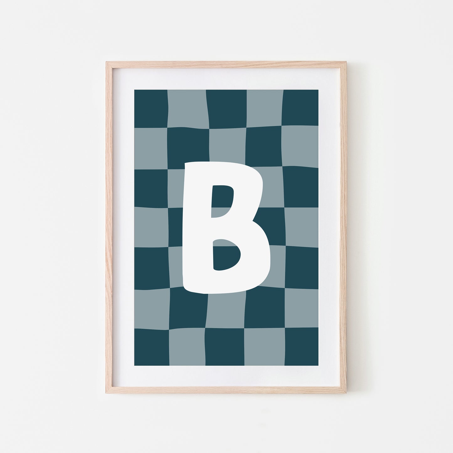 Checkered-Letters-Alphabet-Poster-Print-Letter-B-in-Navy