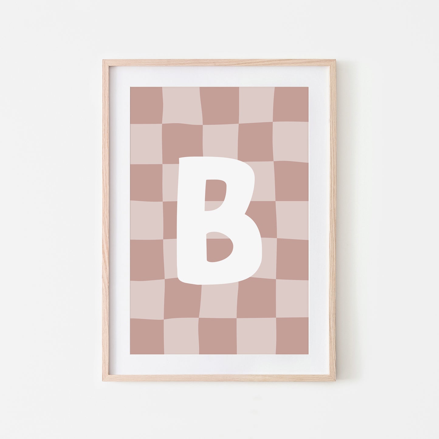 Checkered-Letters-Alphabet-Poster-Print-Letter-B-in-Rose