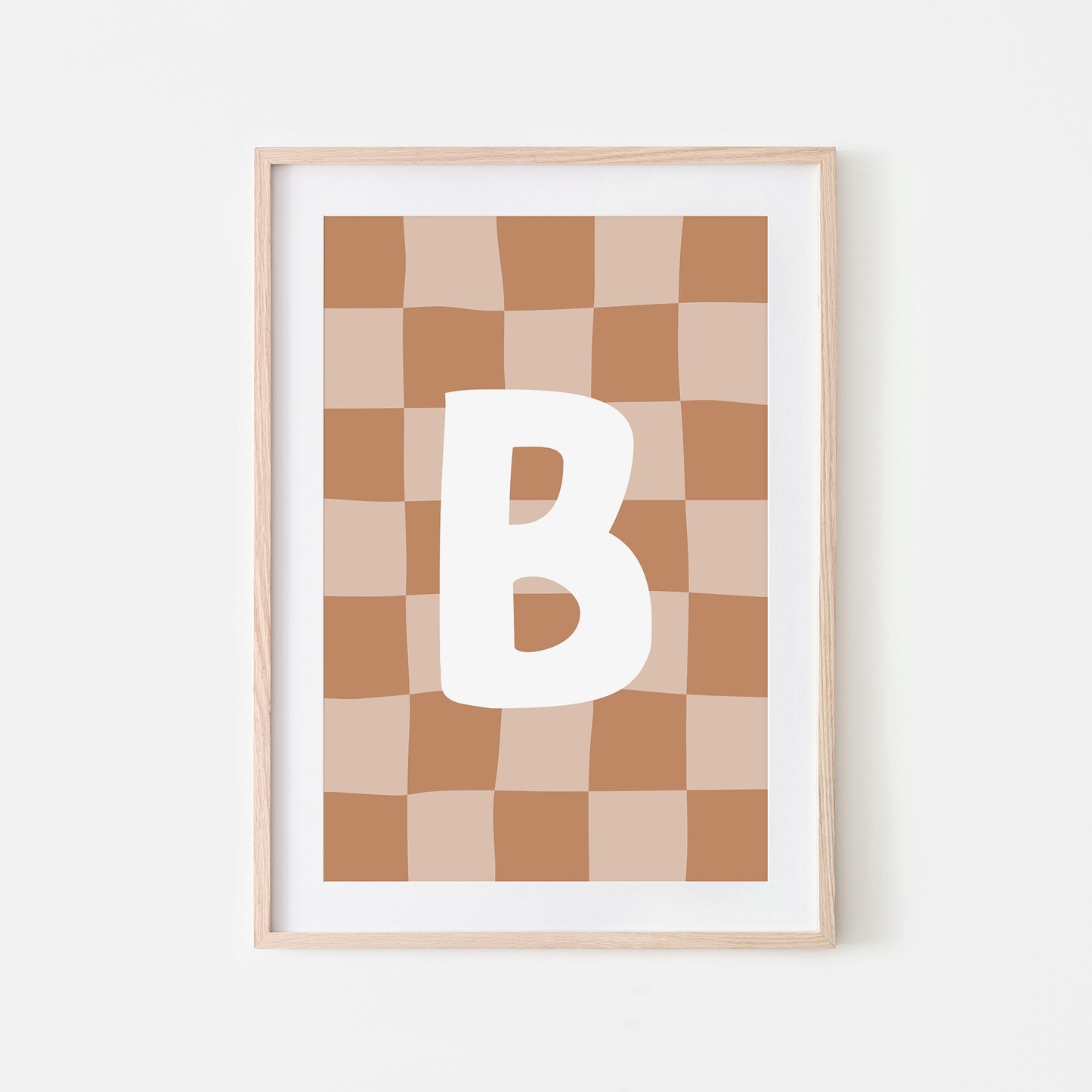 Checkered-Letters-Alphabet-Poster-Print-Letter-B-in-Tan