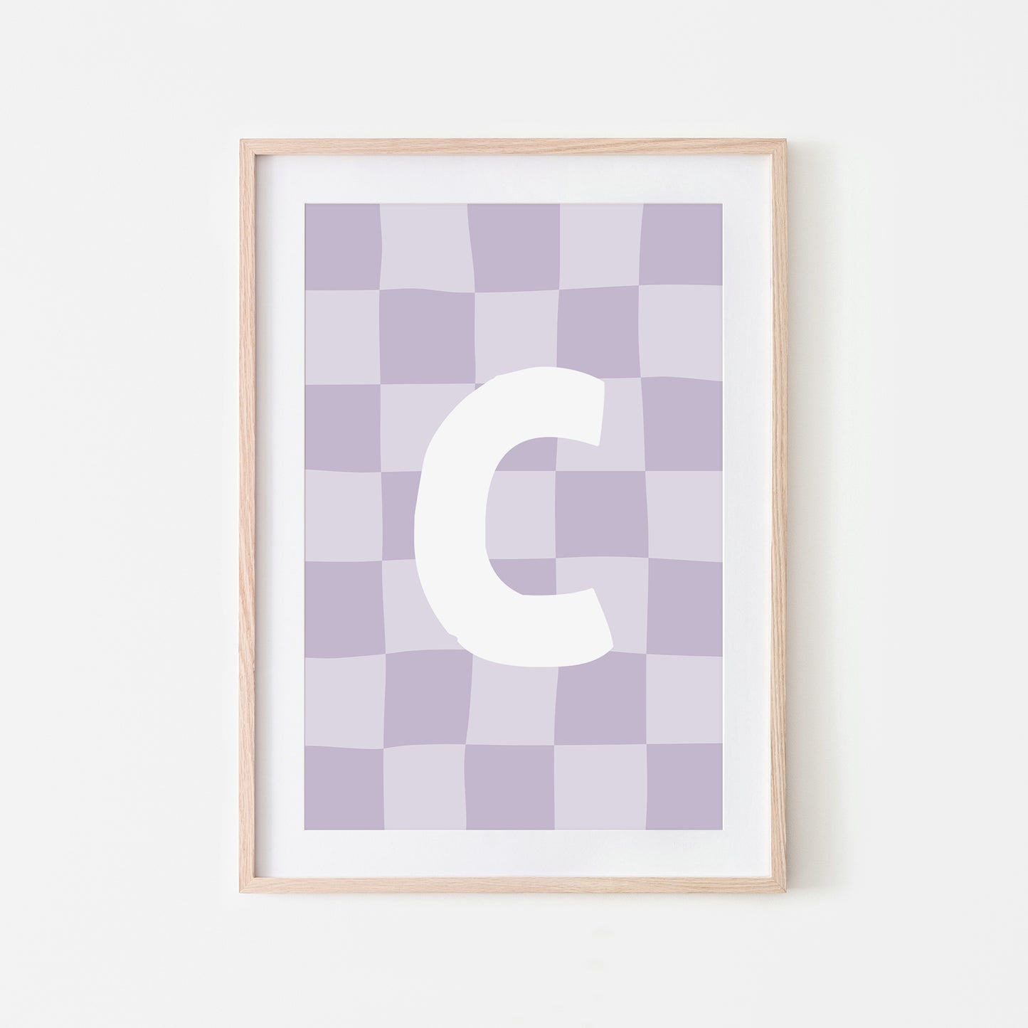 Checkered-Letters-Alphabet-Poster-Print-Letter-C-in-Lavender