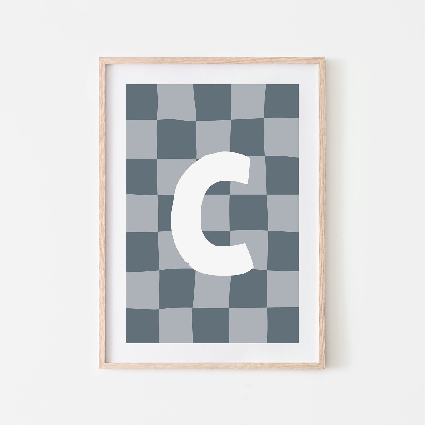 Checkered-Letters-Alphabet-Poster-Print-Letter-C-in-Sky