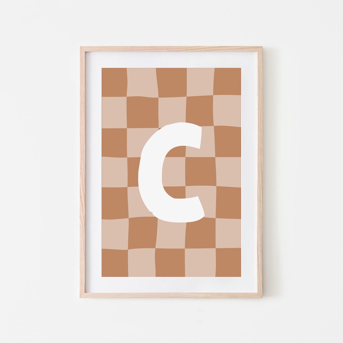 Checkered-Letters-Alphabet-Poster-Print-Letter-C-in-Tan