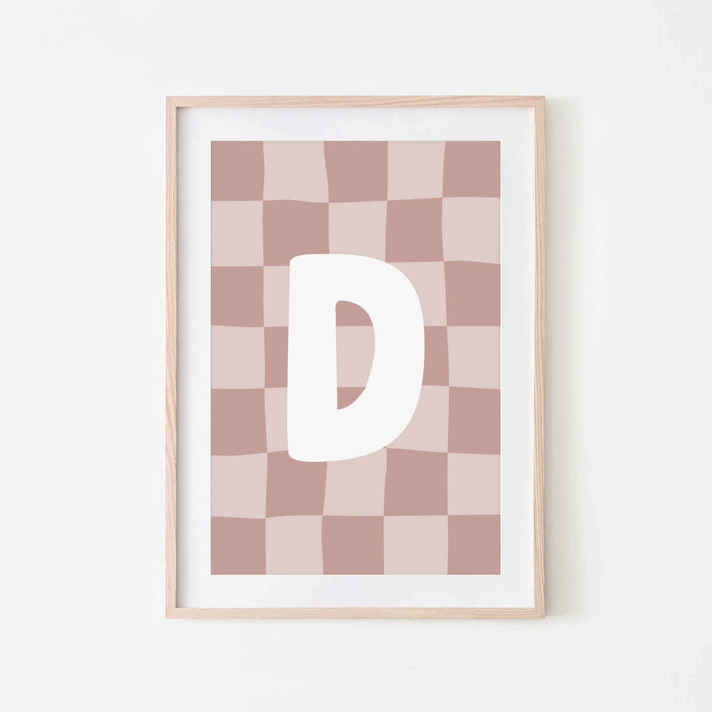 Checkered-Letters-Alphabet-Poster-Print-Letter-D-in-Rose