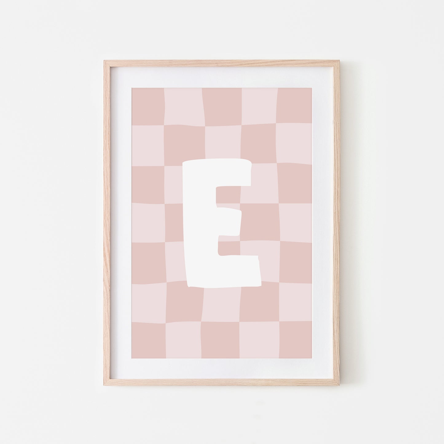 Checkered-Letters-Alphabet-Poster-Print-Letter-E-in-Blush