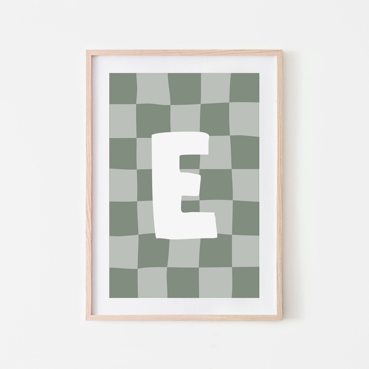 Checkered-Letters-Alphabet-Poster-Print-Letter-E-in-Eucalyptus