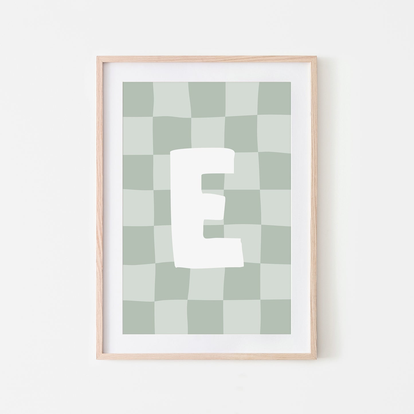 Checkered-Letters-Alphabet-Poster-Print-Letter-E-in-Mist