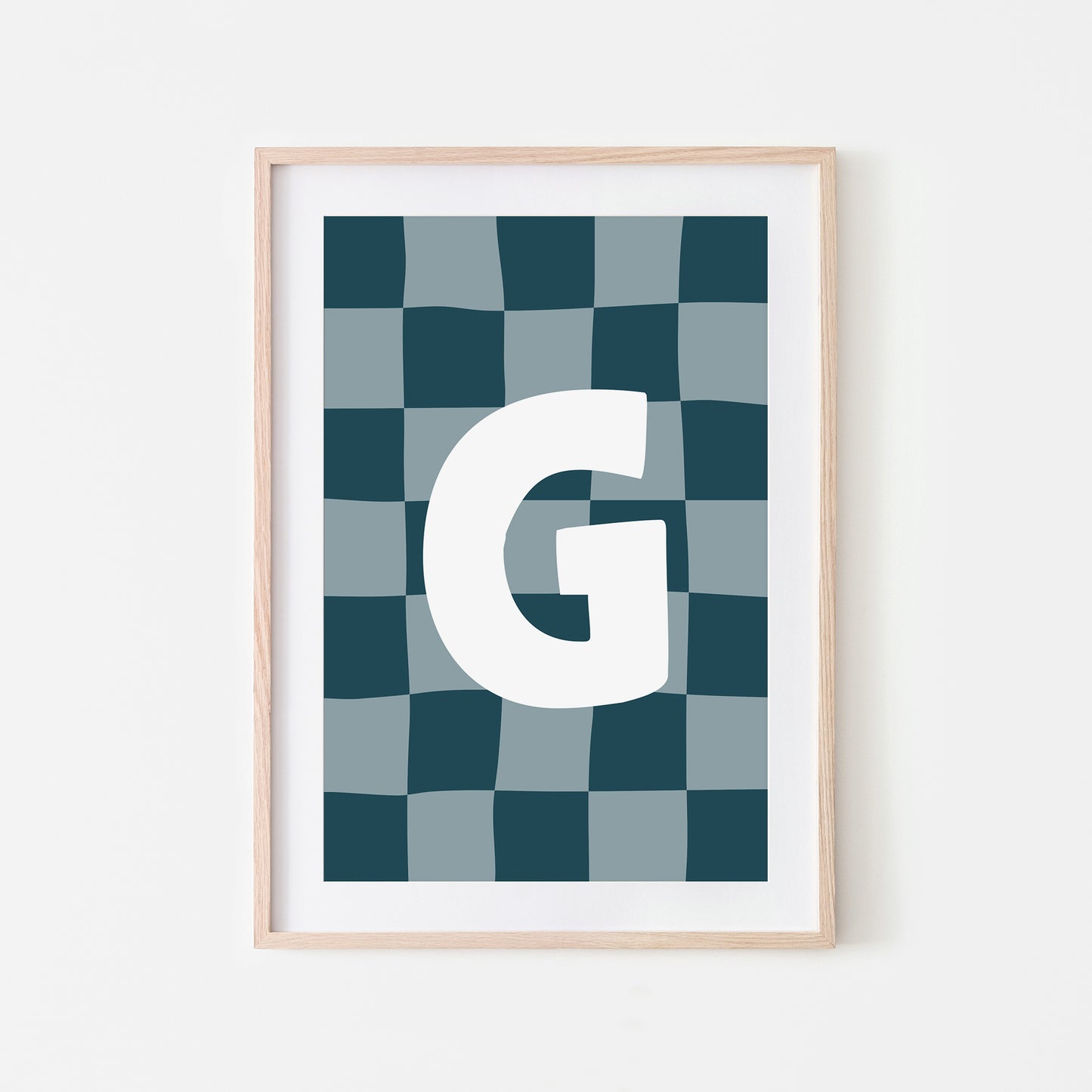 Checkered-Letters-Alphabet-Poster-Print-Letter-G-in-Navy