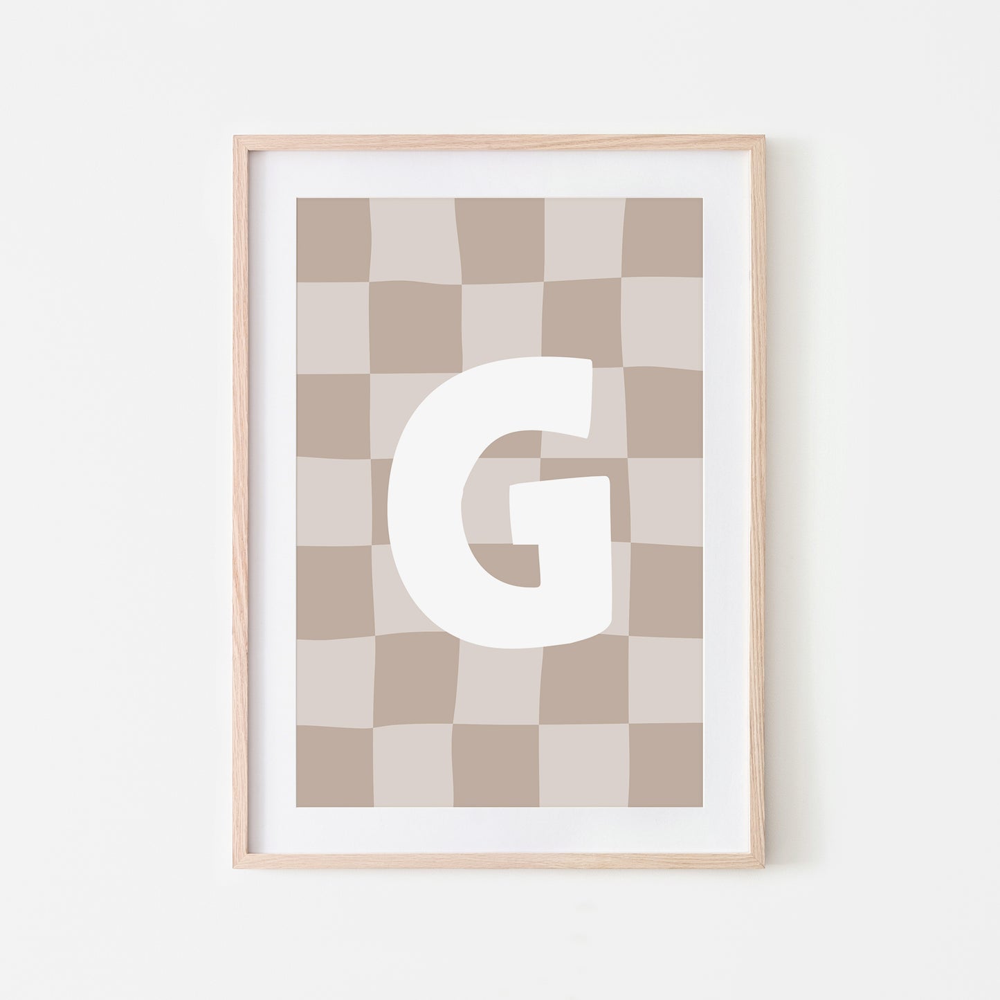 Checkered-Letters-Alphabet-Poster-Print-Letter-G-in-Truffle
