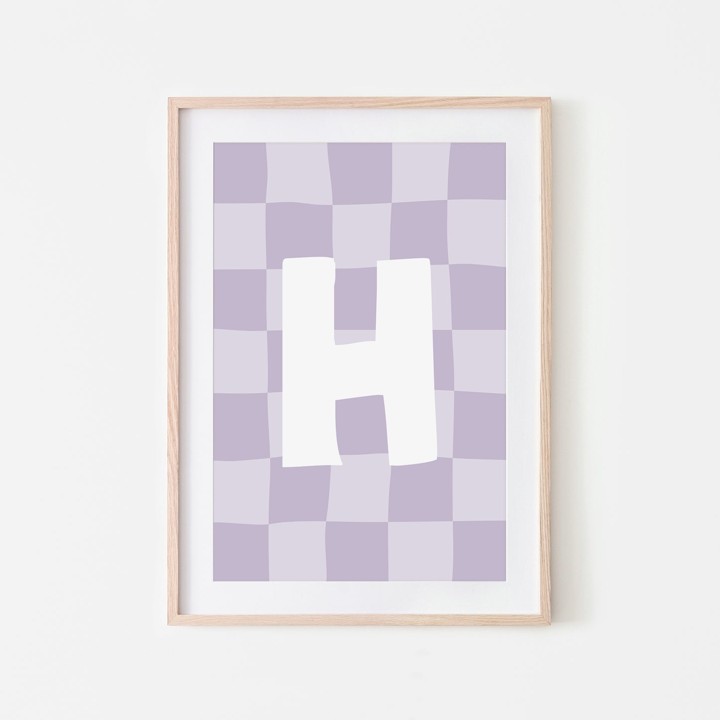 Checkered-Letters-Alphabet-Poster-Print-Letter-H-in-Lavender