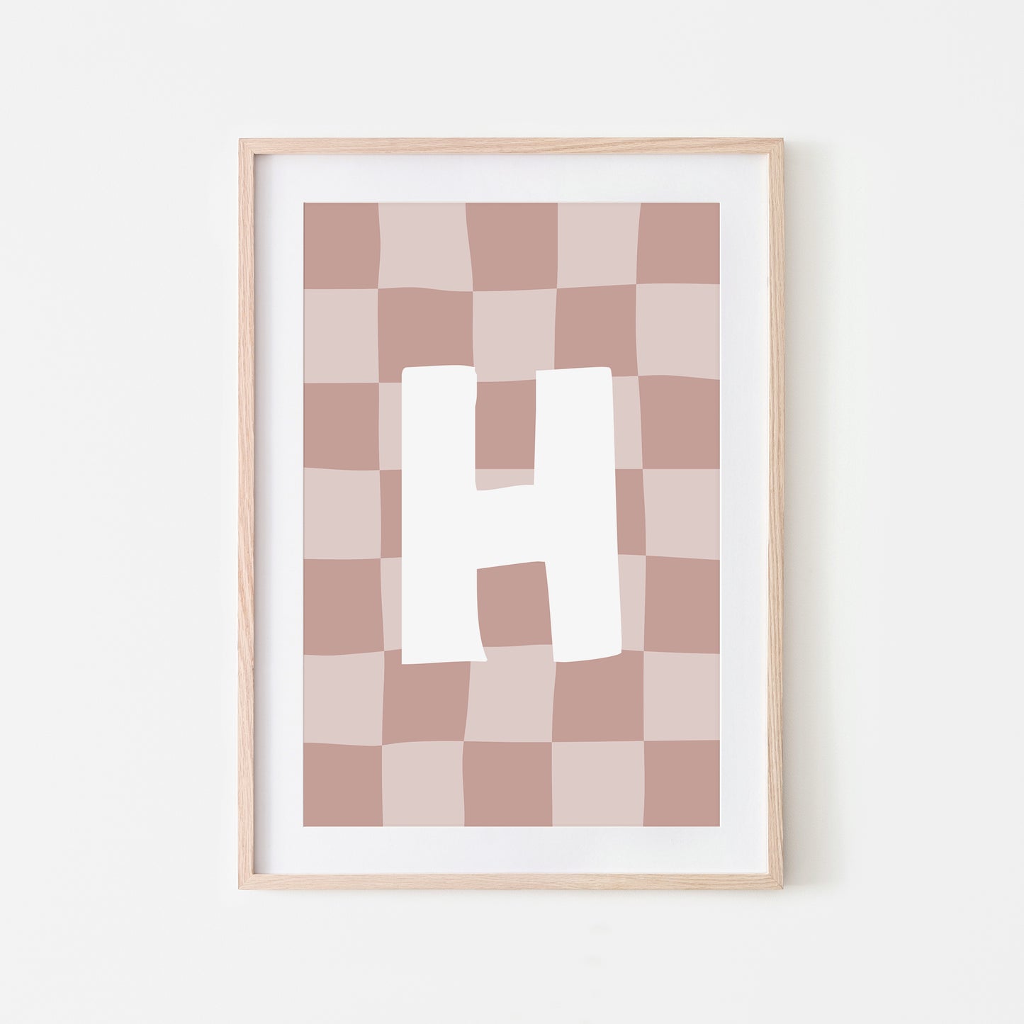 Checkered-Letters-Alphabet-Poster-Print-Letter-H-in-Rose