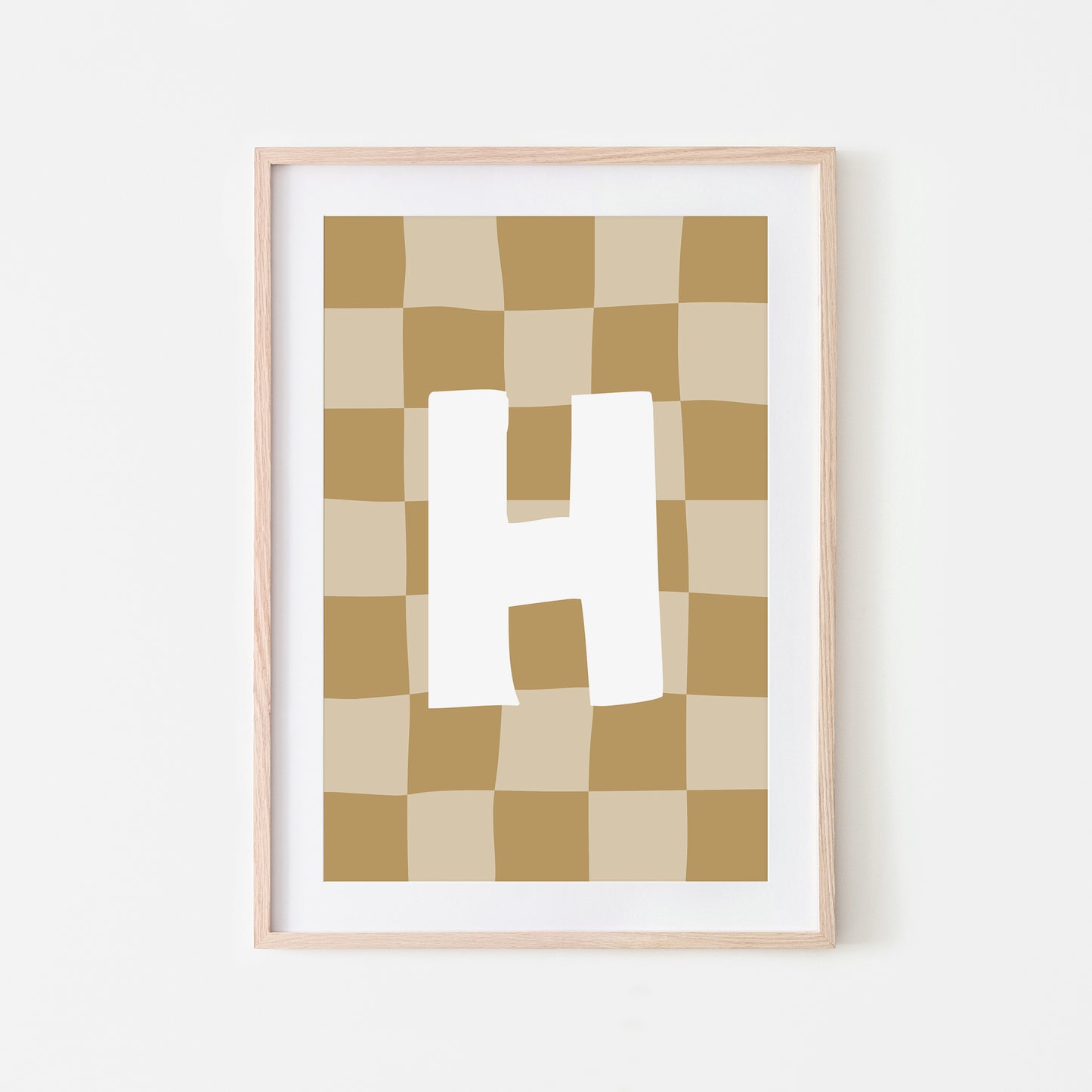 Checkered-Letters-Alphabet-Poster-Print-Letter-H-in-Wheat
