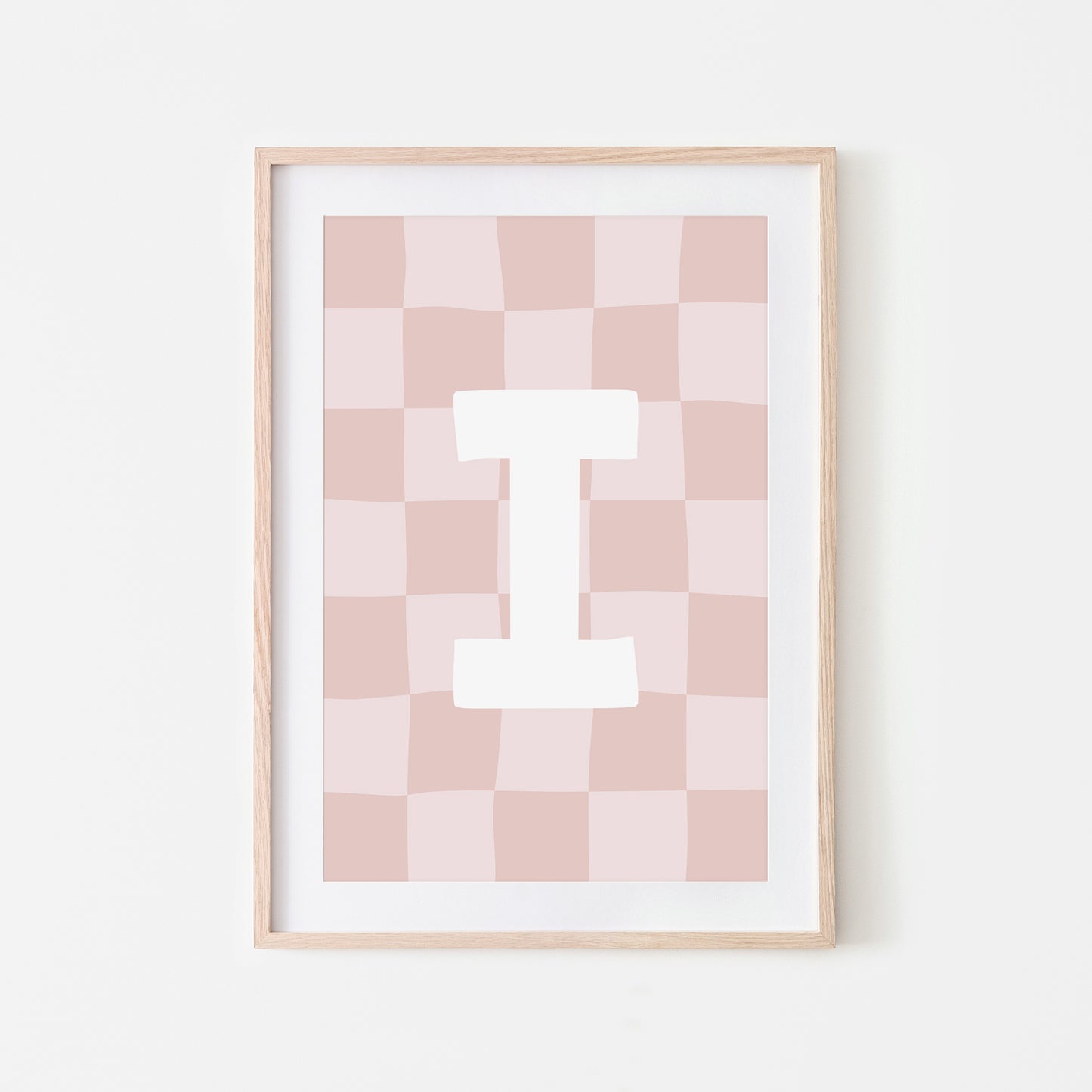 Checkered-Letters-Alphabet-Poster-Print-Letter-I-in-Blush