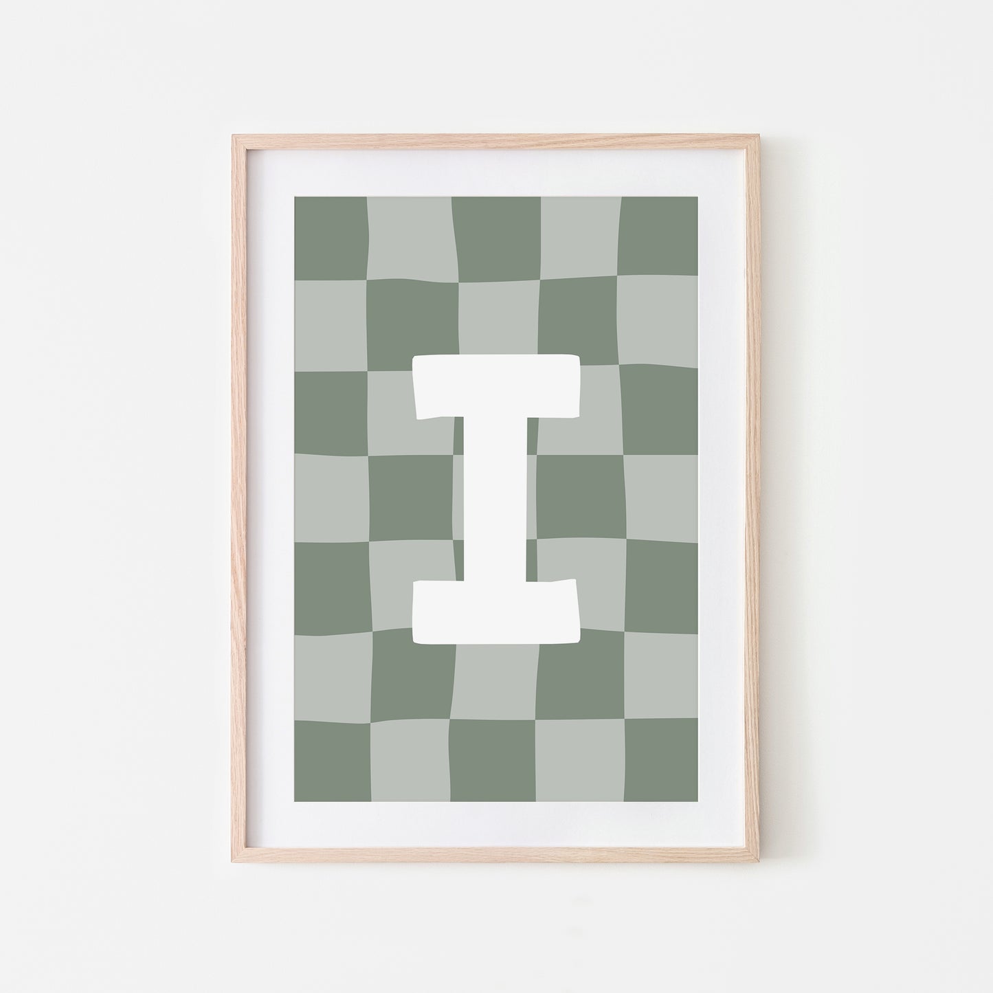 Checkered-Letters-Alphabet-Poster-Print-Letter-I-in-Eucalyptus