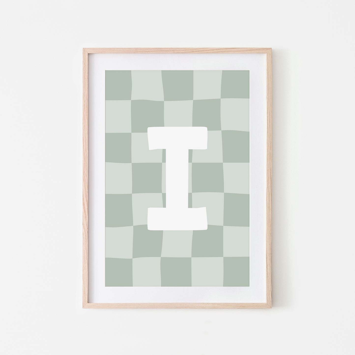 Checkered-Letters-Alphabet-Poster-Print-Letter-I-in-Mist
