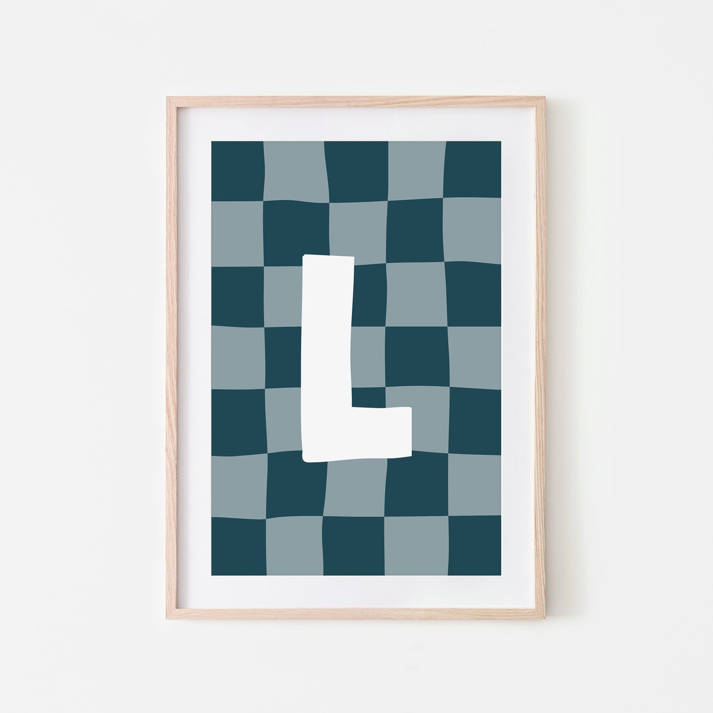 Checkered-Letters-Alphabet-Poster-Print-Letter-L-in-Navy