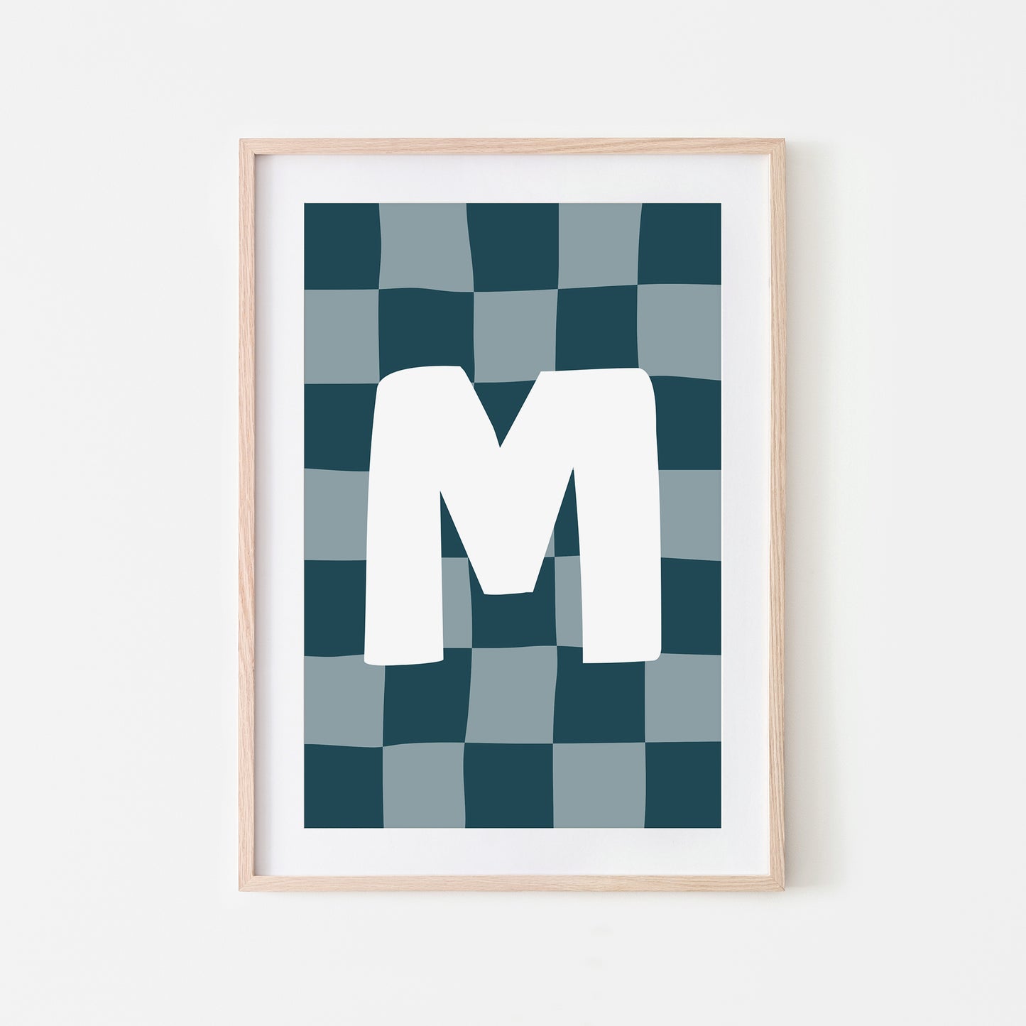 Checkered-Letters-Alphabet-Poster-Print-Letter-M-in-Navy
