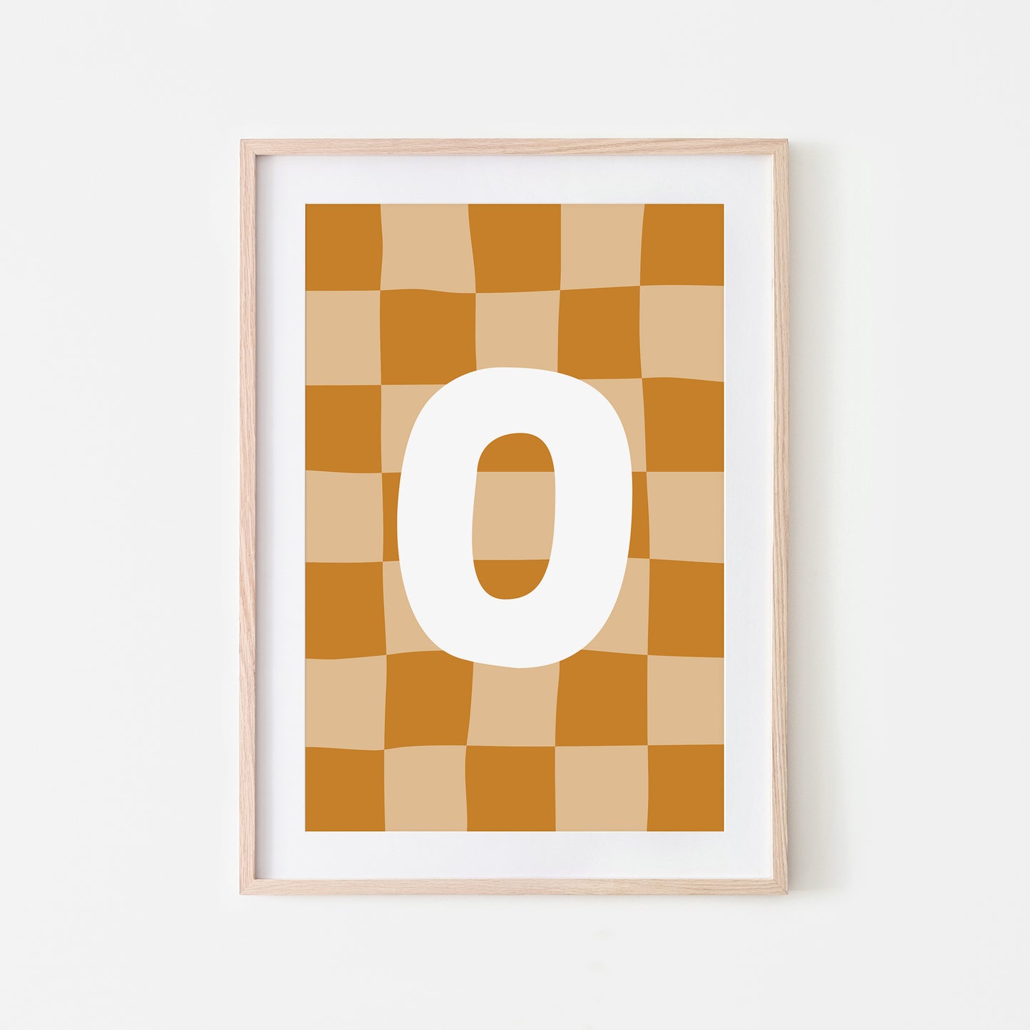 Checkered-Letters-Alphabet-Poster-Print-Letter-O-in-Mustard
