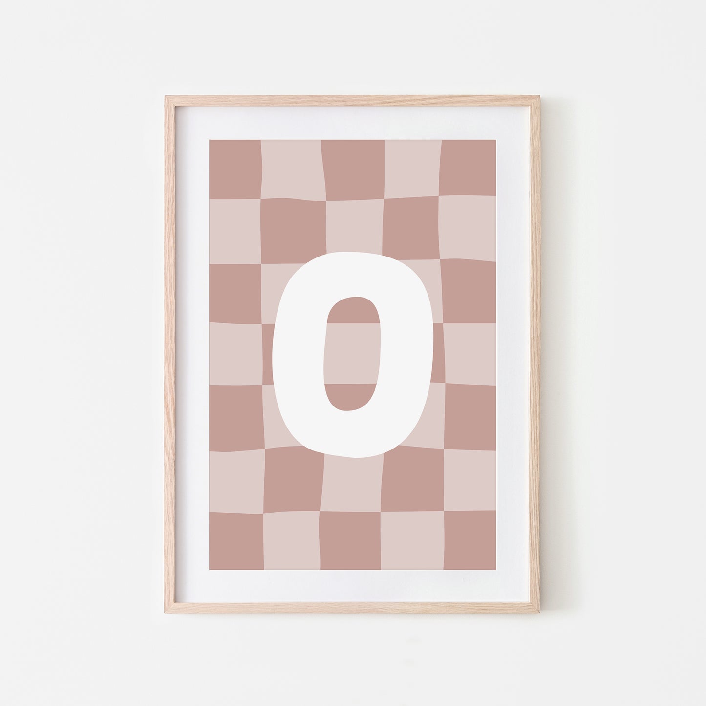 Checkered-Letters-Alphabet-Poster-Print-Letter-O-in-Rose