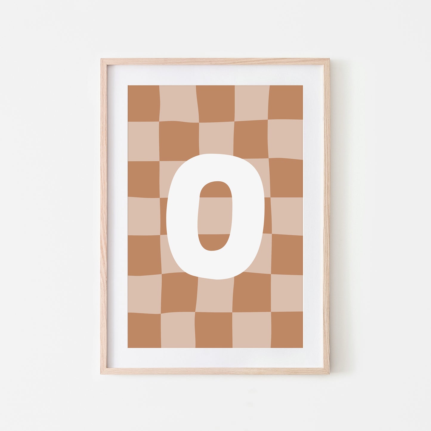Checkered-Letters-Alphabet-Poster-Print-Letter-O-in-Tan