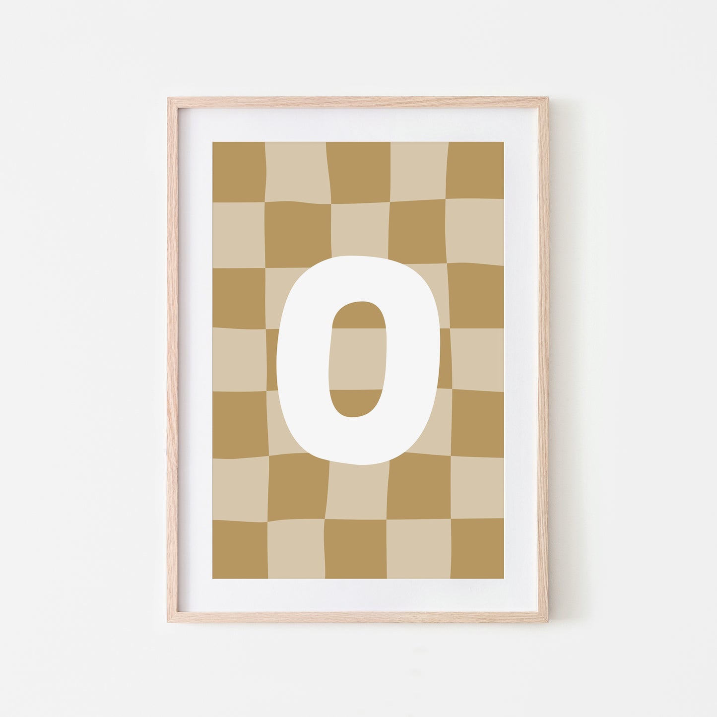 Checkered-Letters-Alphabet-Poster-Print-Letter-O-in-Wheat