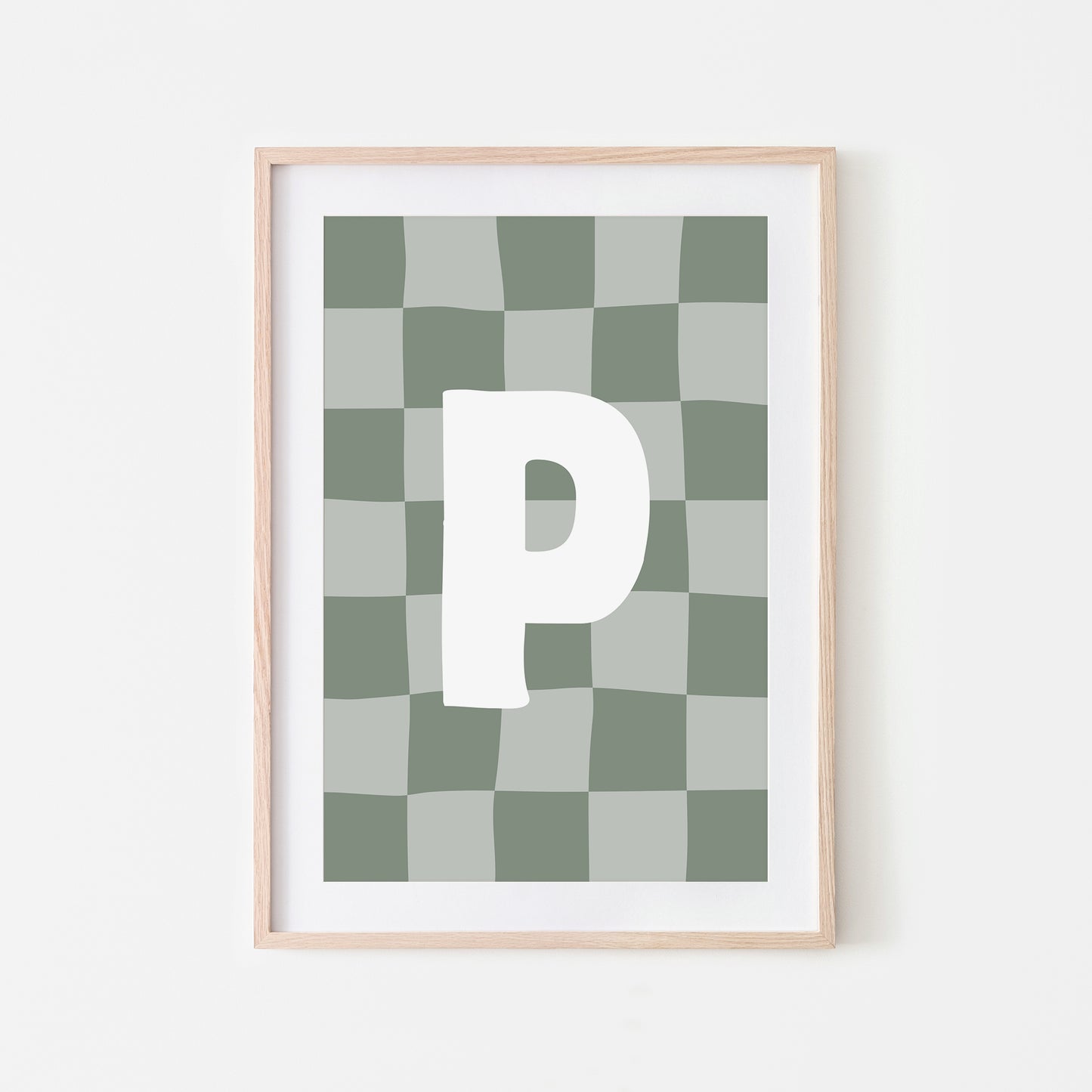 Checkered-Letters-Alphabet-Poster-Print-Letter-P-in-Eucalyptus