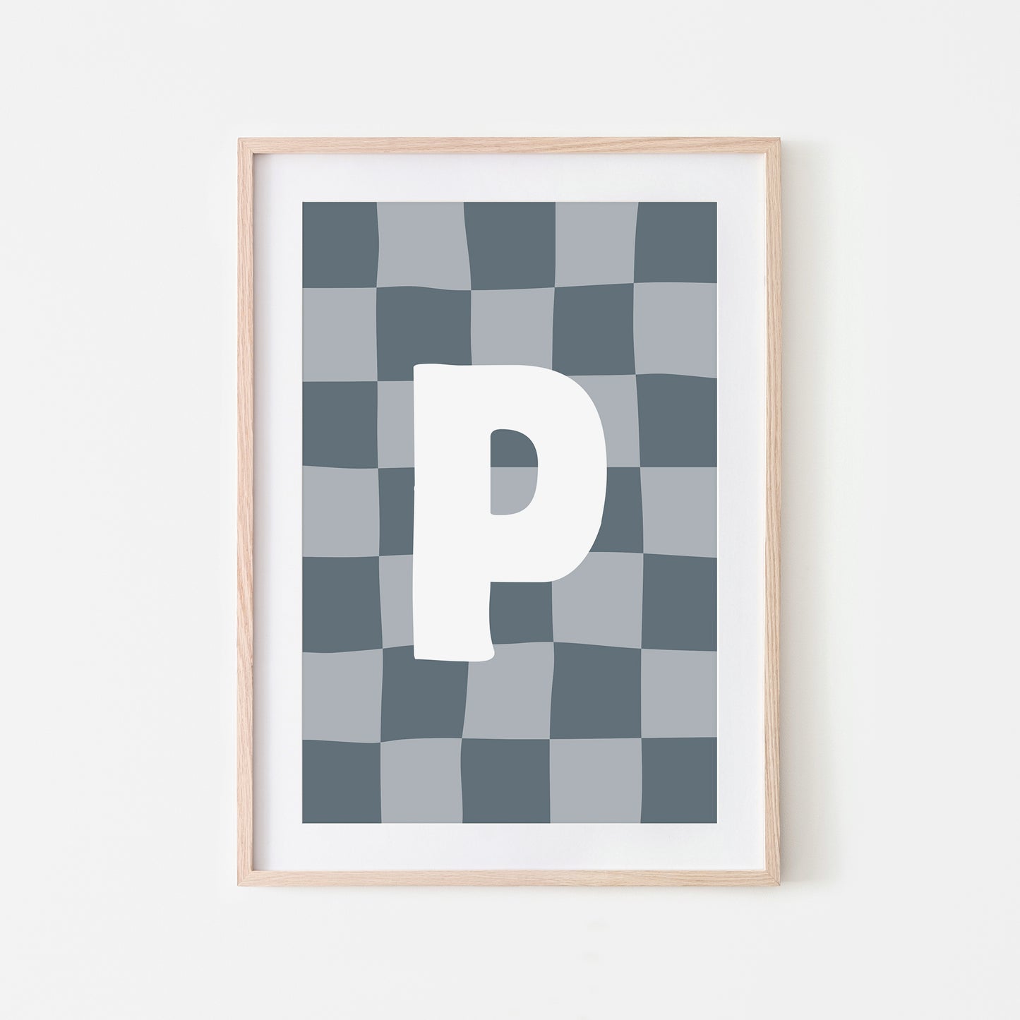 Checkered-Letters-Alphabet-Poster-Print-Letter-P-in-Sky