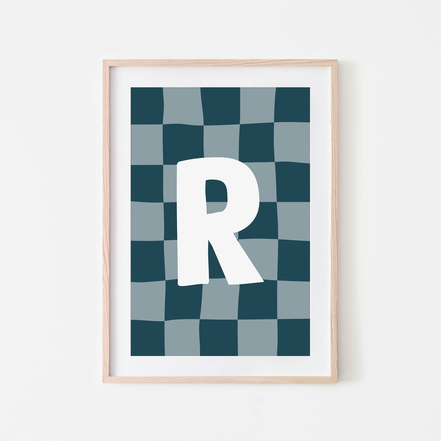 Checkered-Letters-Alphabet-Poster-Print-Letter-R-in-Navy