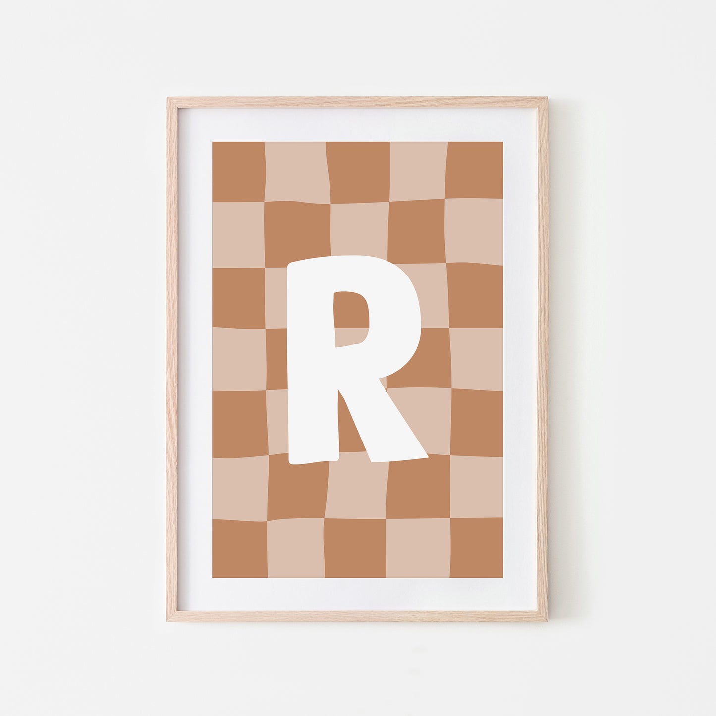 Checkered-Letters-Alphabet-Poster-Print-Letter-R-in-Tan
