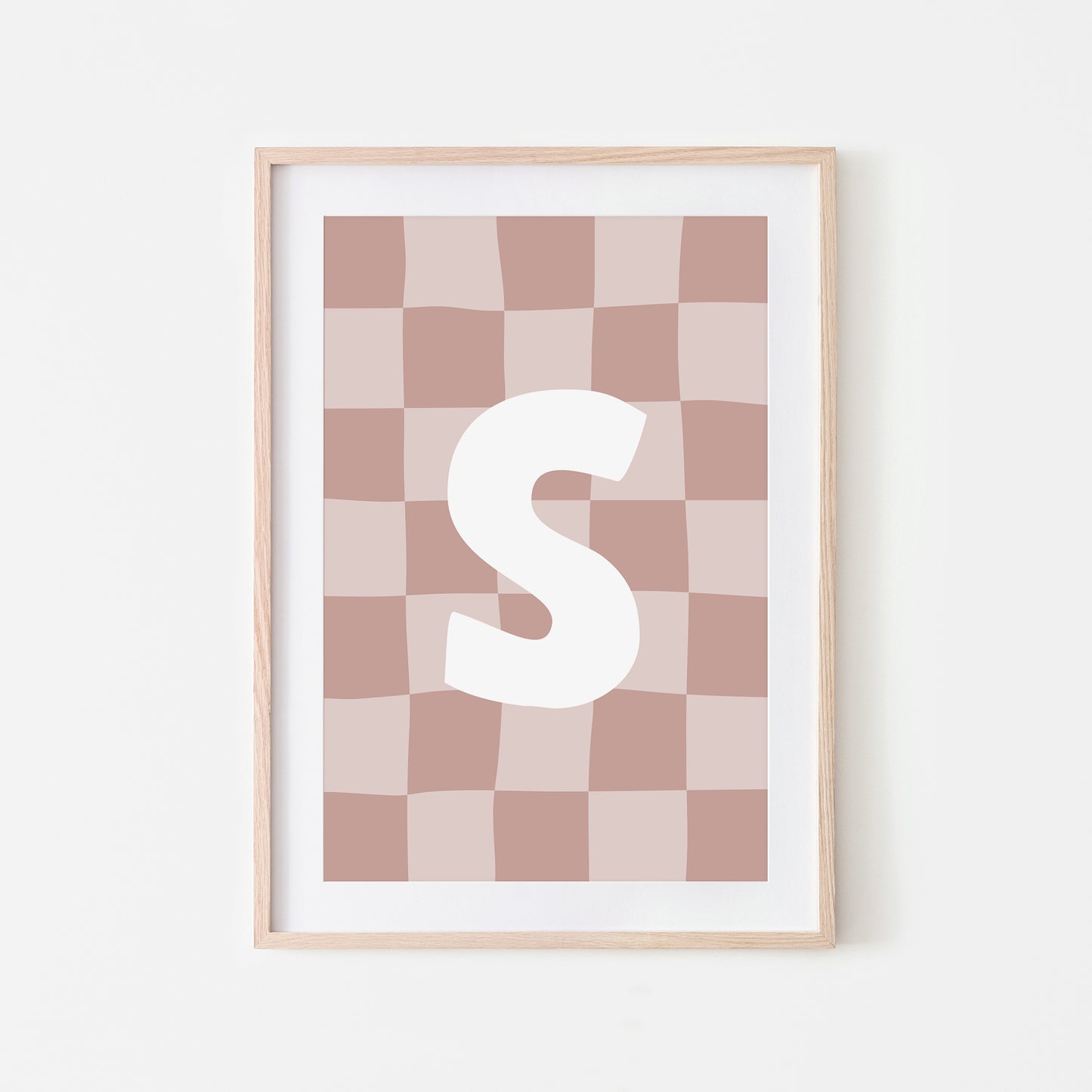 Checkered-Letters-Alphabet-Poster-Print-Letter-S-in-Rose