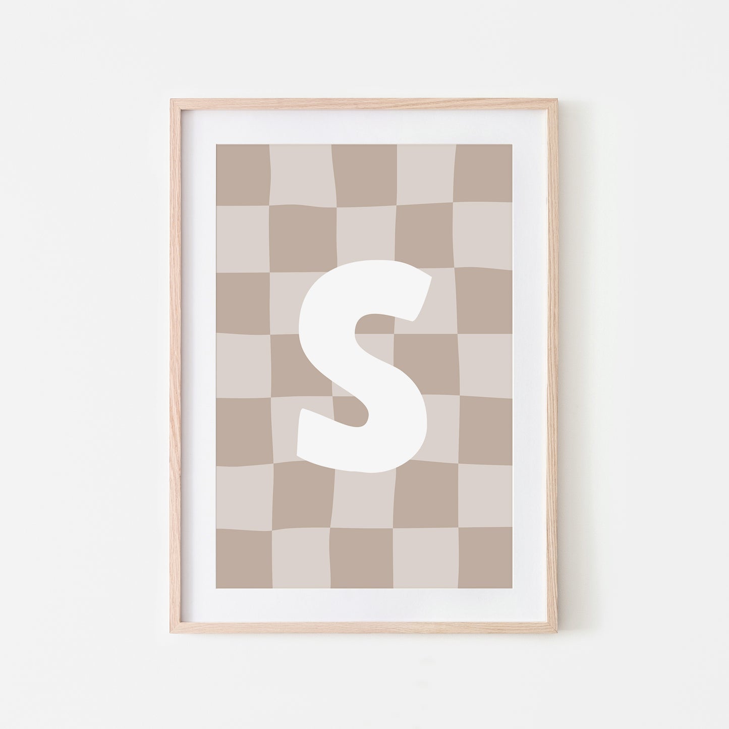 Checkered-Letters-Alphabet-Poster-Print-Letter-S-in-Truffle