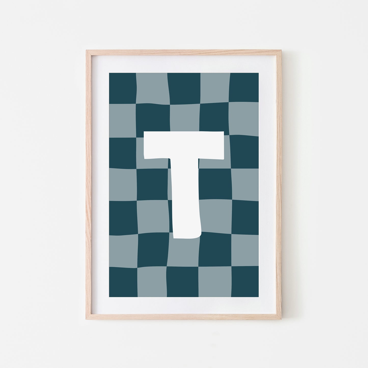 Checkered-Letters-Alphabet-Poster-Print-Letter-T-in-Navy