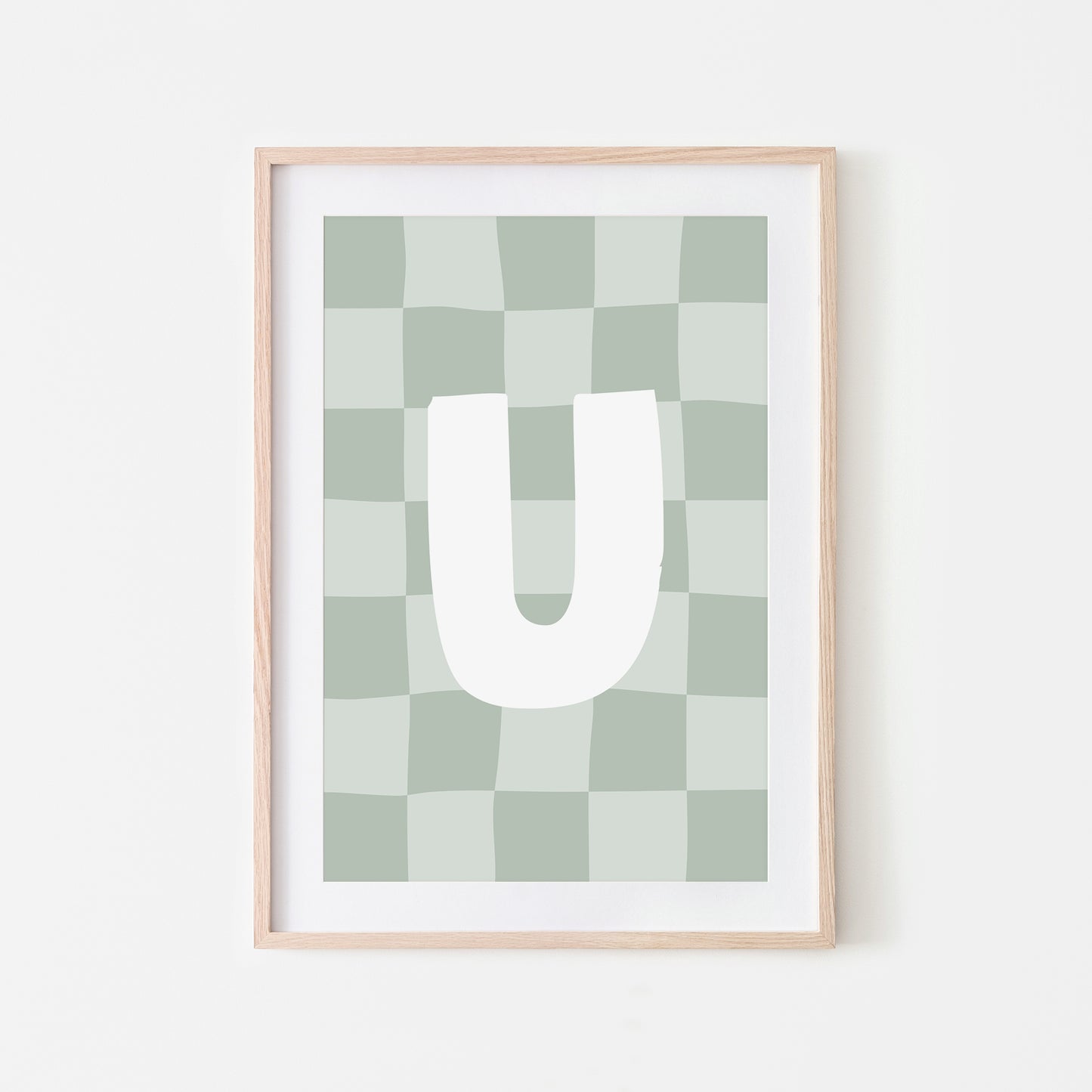 Checkered-Letters-Alphabet-Poster-Print-Letter-U-in-Mist