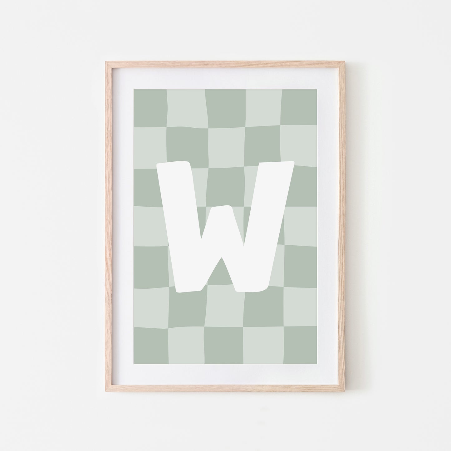 Checkered-Letters-Alphabet-Poster-Print-Letter-W-in-Mist