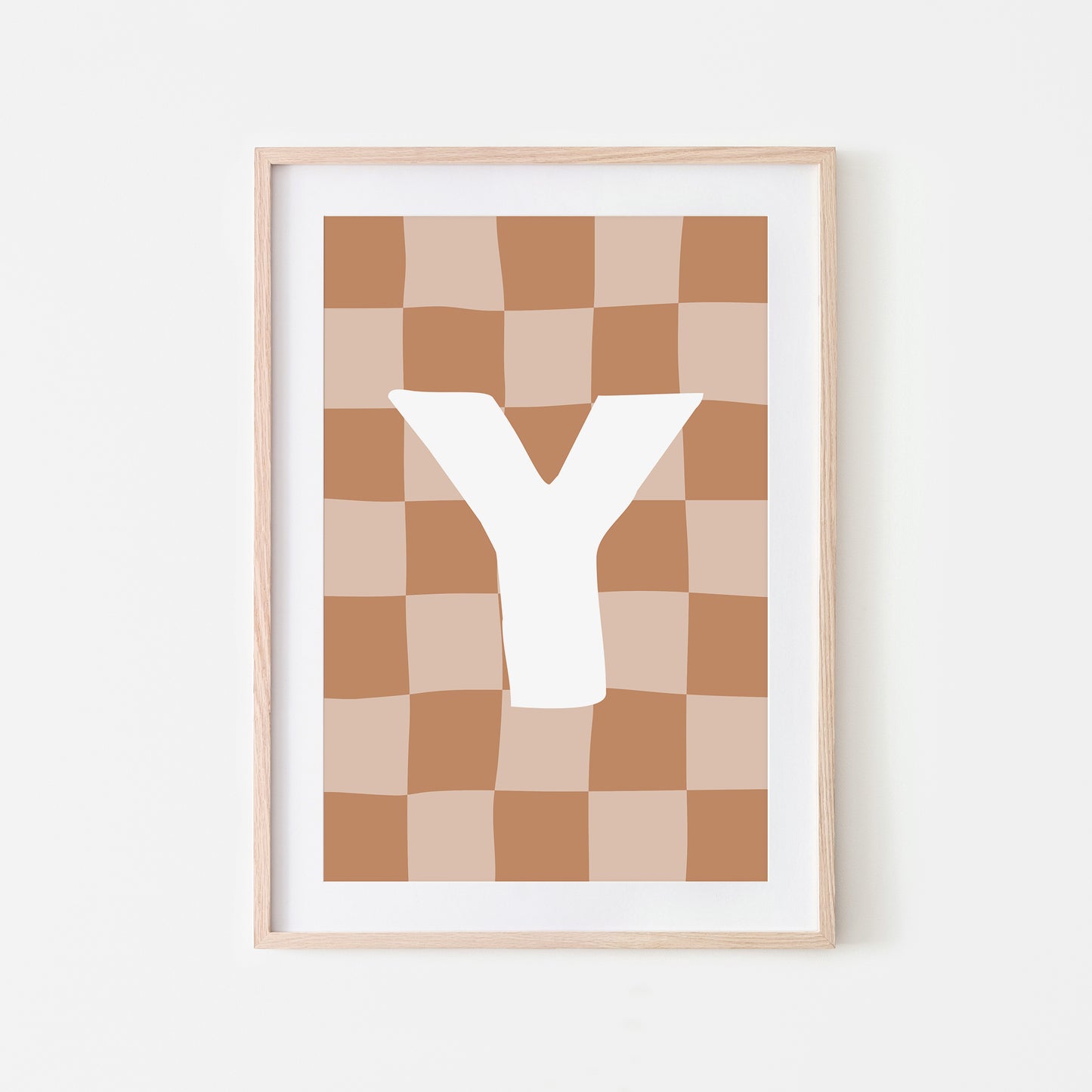 Checkered-Letters-Alphabet-Poster-Print-Letter-Y-in-Tan