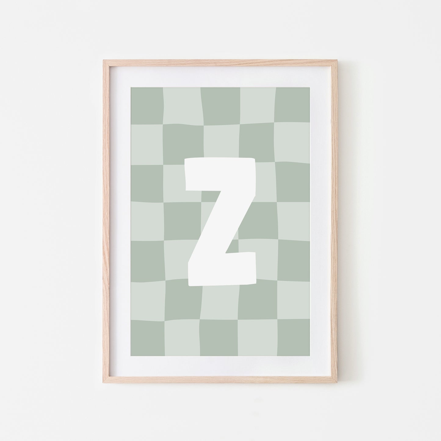 Checkered-Letters-Alphabet-Poster-Print-Letter-Z-in-Mist