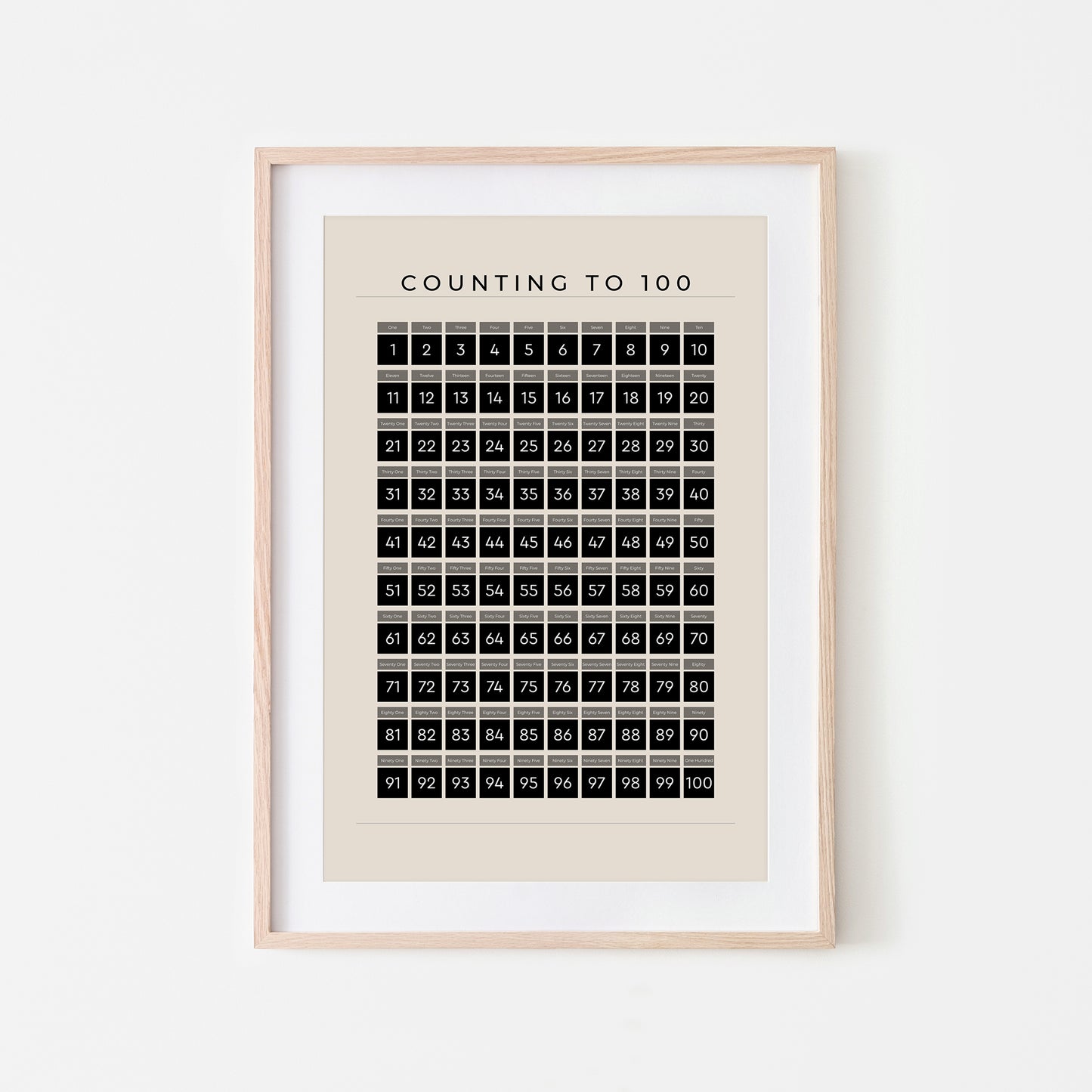 Counting-to-100-Math-Wall-Art-in-Black-on-Sand-Website-Main-Image