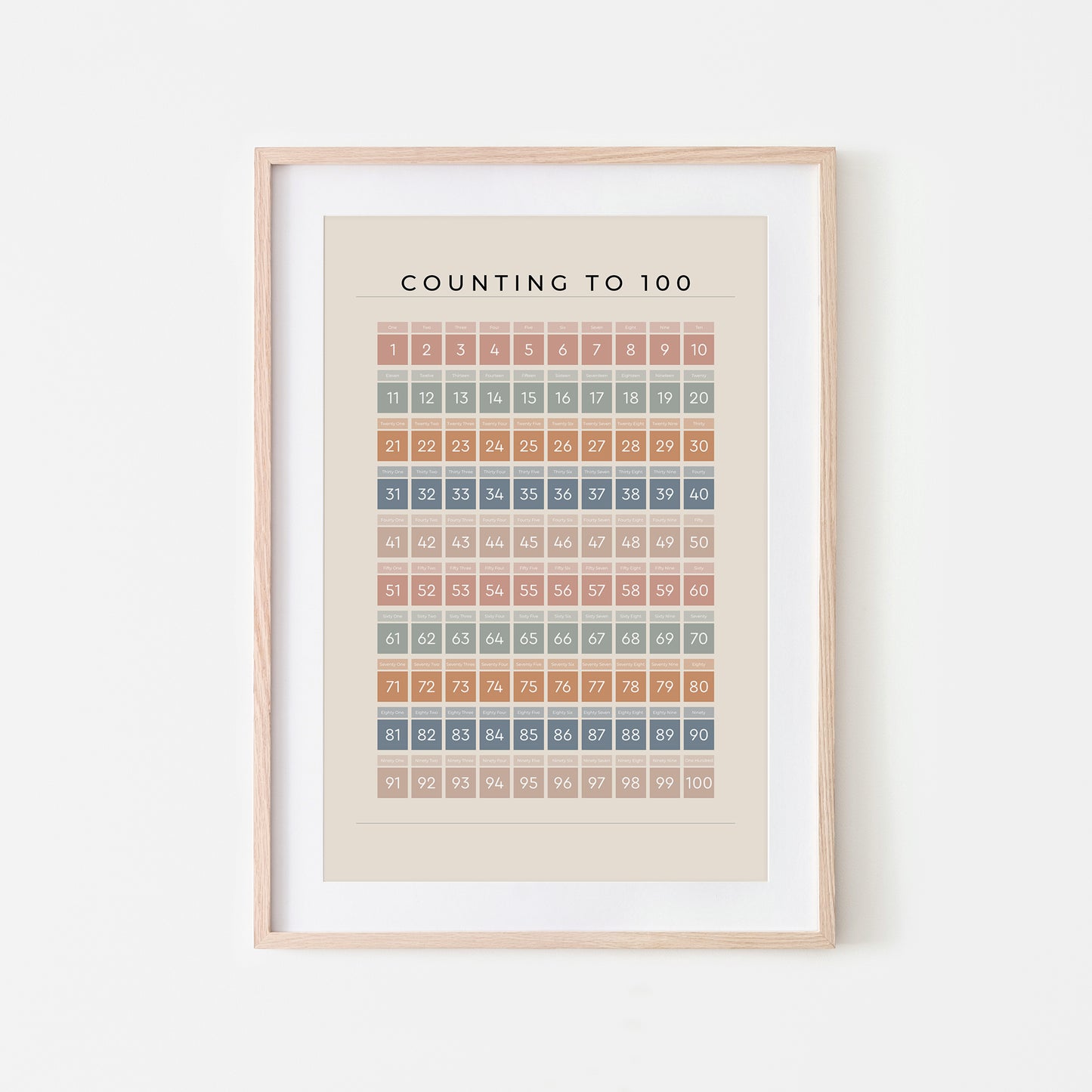 Counting-to-100-Math-Wall-Art-in-Earthy-on-Sand-Website-Main-Image