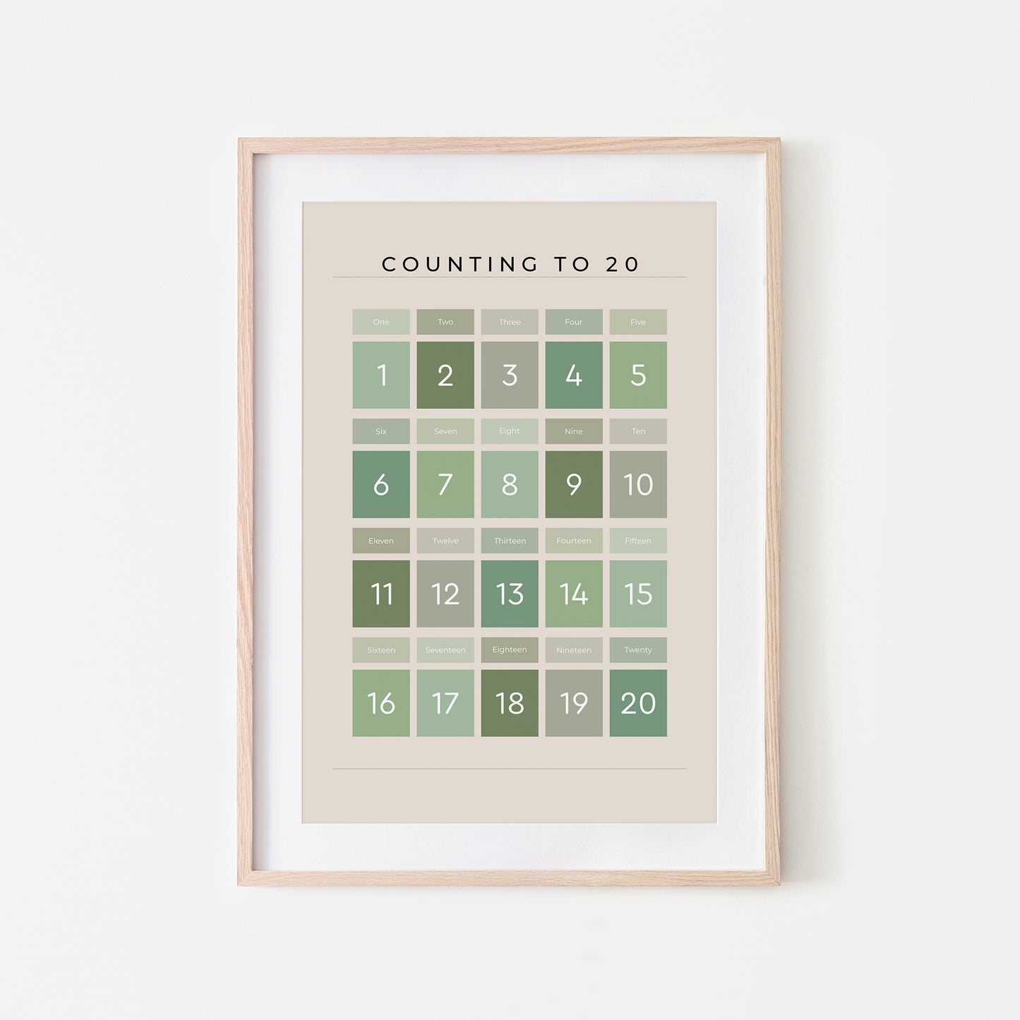 Counting-to-20-Maths-Wall-Art-Print-Website-Main-Image-Evergreen-on-Sand