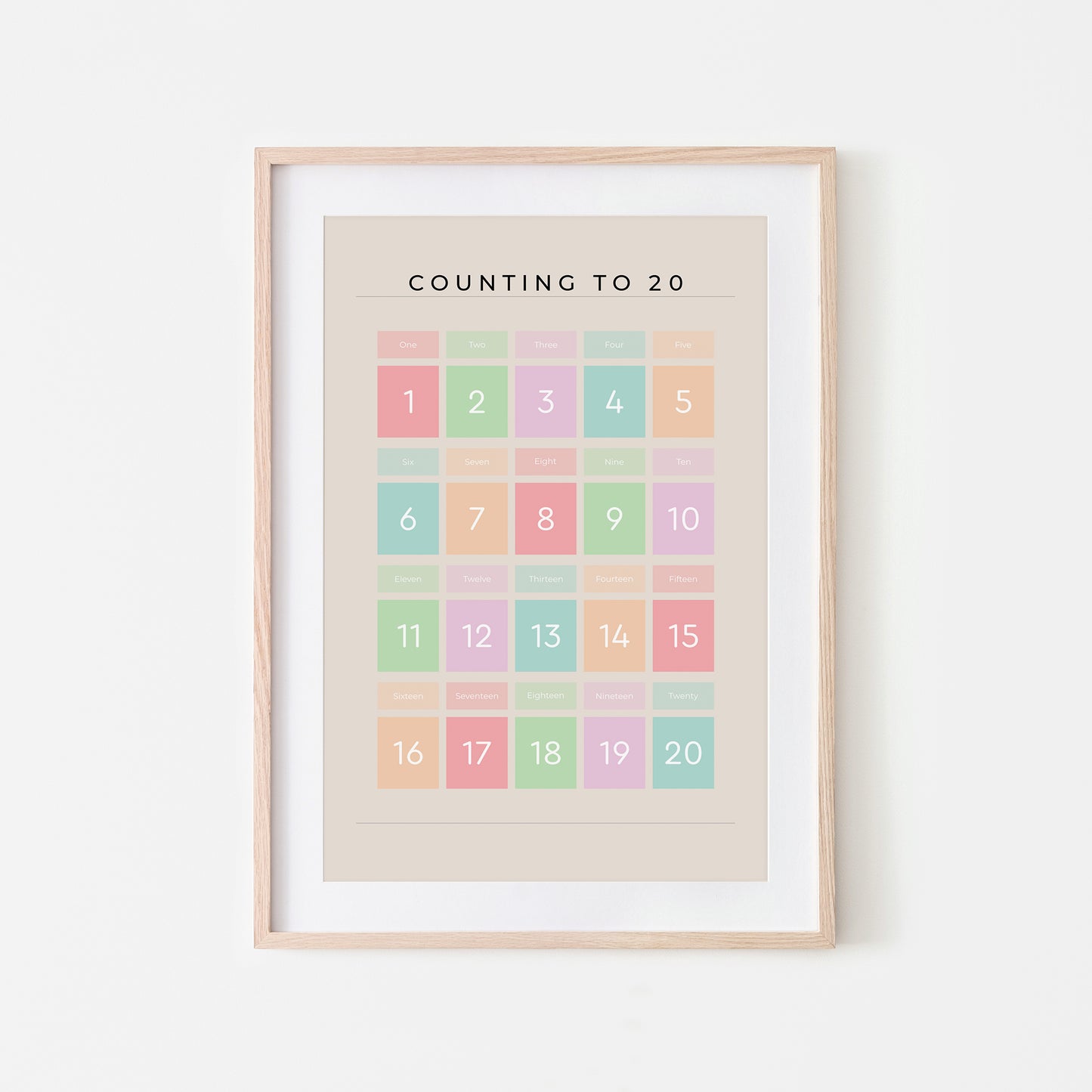 Counting-to-20-Maths-Wall-Art-Print-Website-Main-Image-Pastel-on-Sand