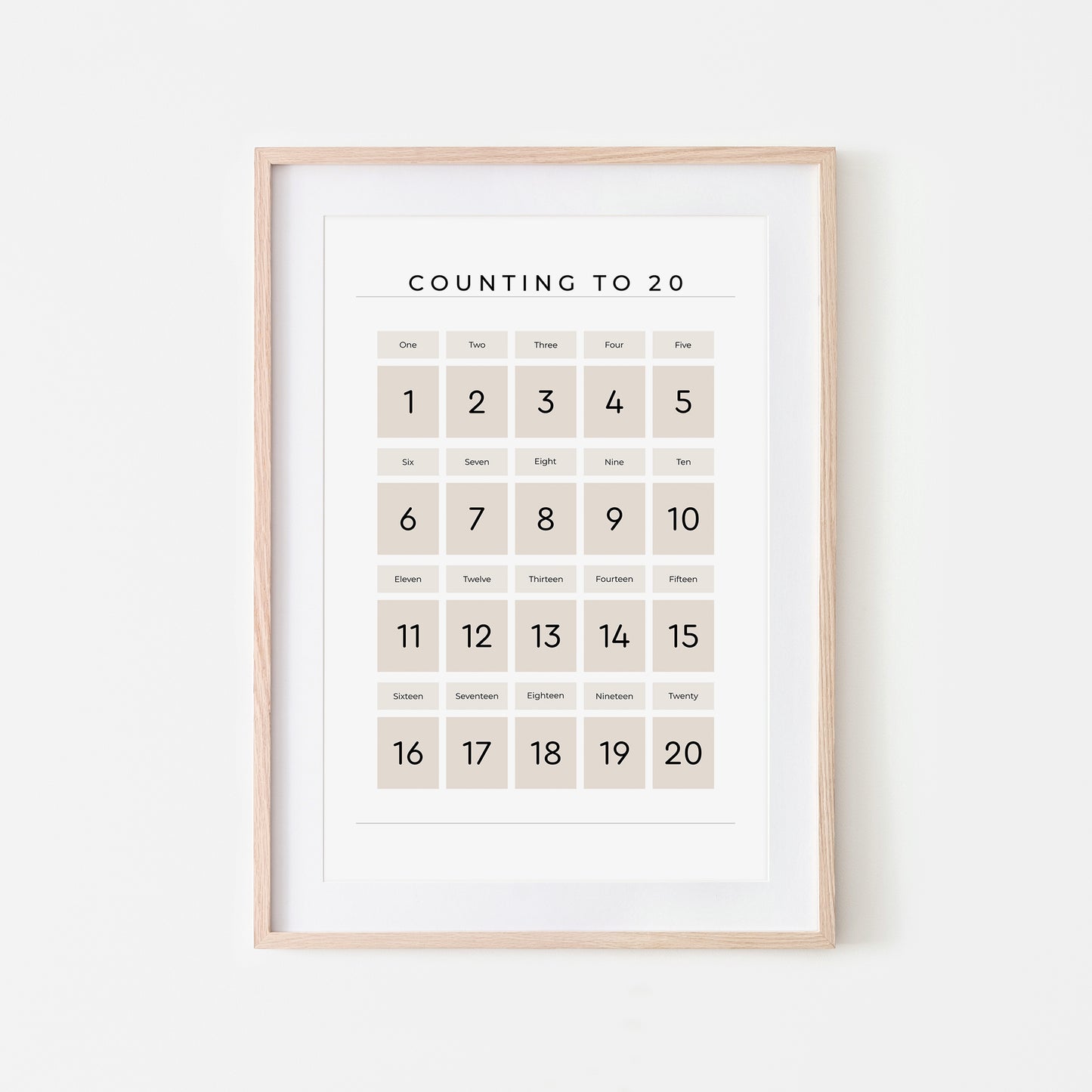 Counting-to-20-Maths-Wall-Art-Print-Website-Main-Image-Sand-on-White
