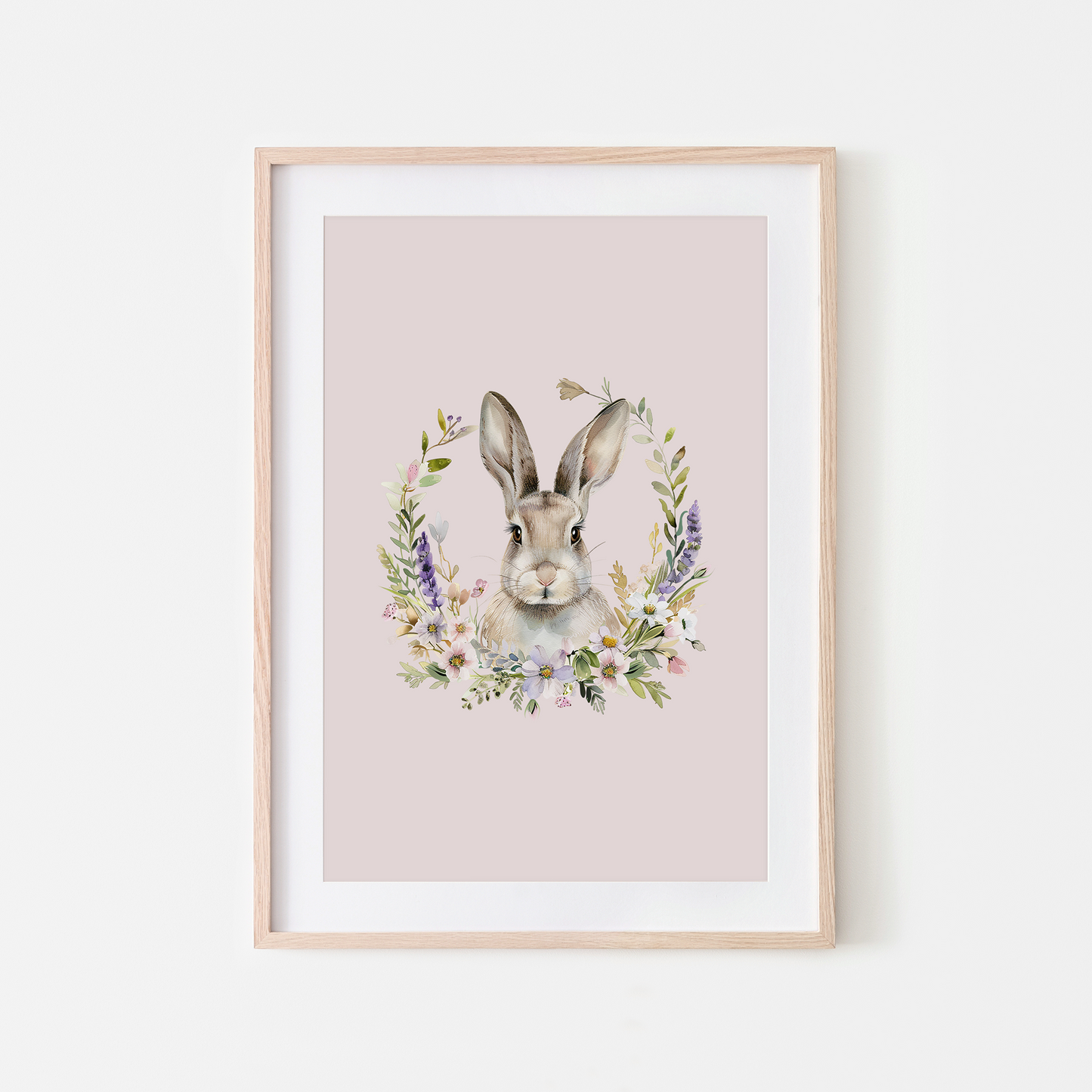 Fable-Watercolour-Bunny-Rabbit-Wall-Art-in-Pointe-Pink
