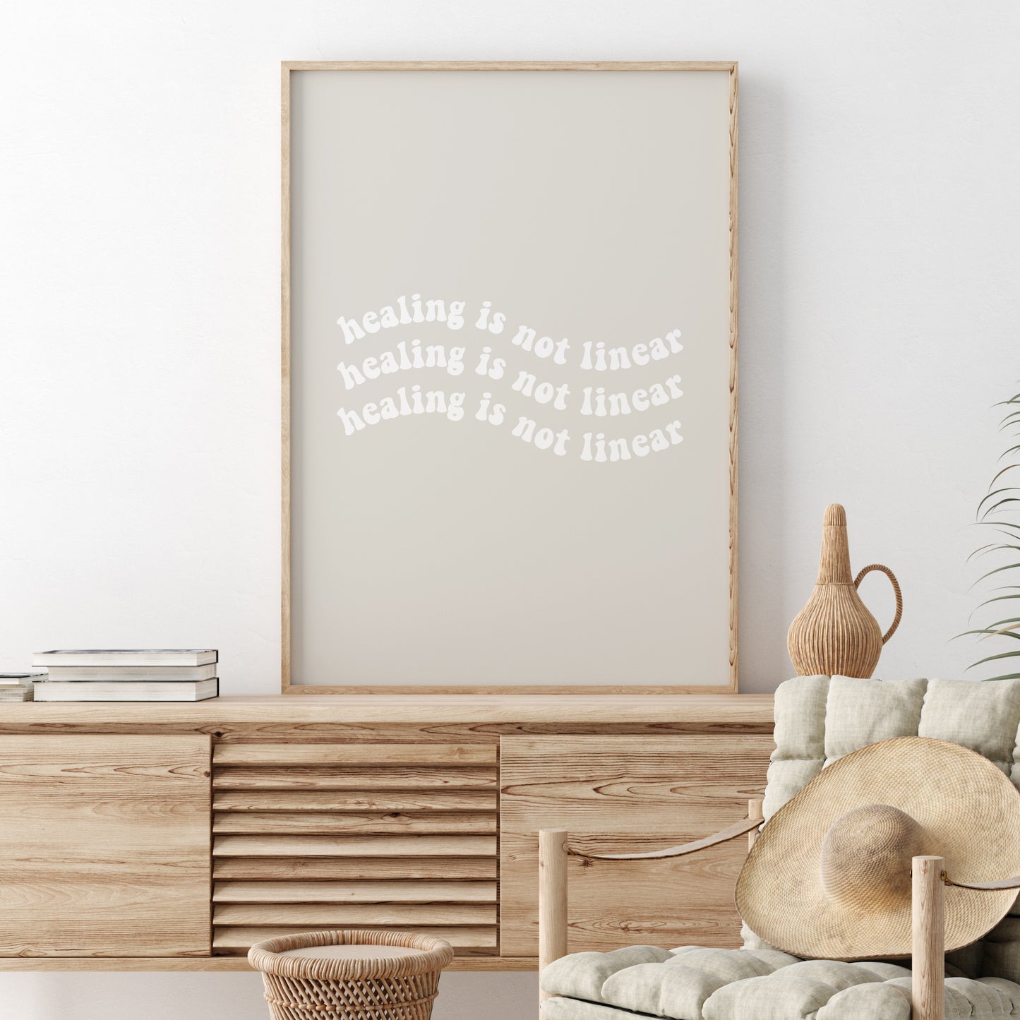 Healing-is-Not-Linear-Quote-Wall-Art-in-Linen-Website-Main-Image