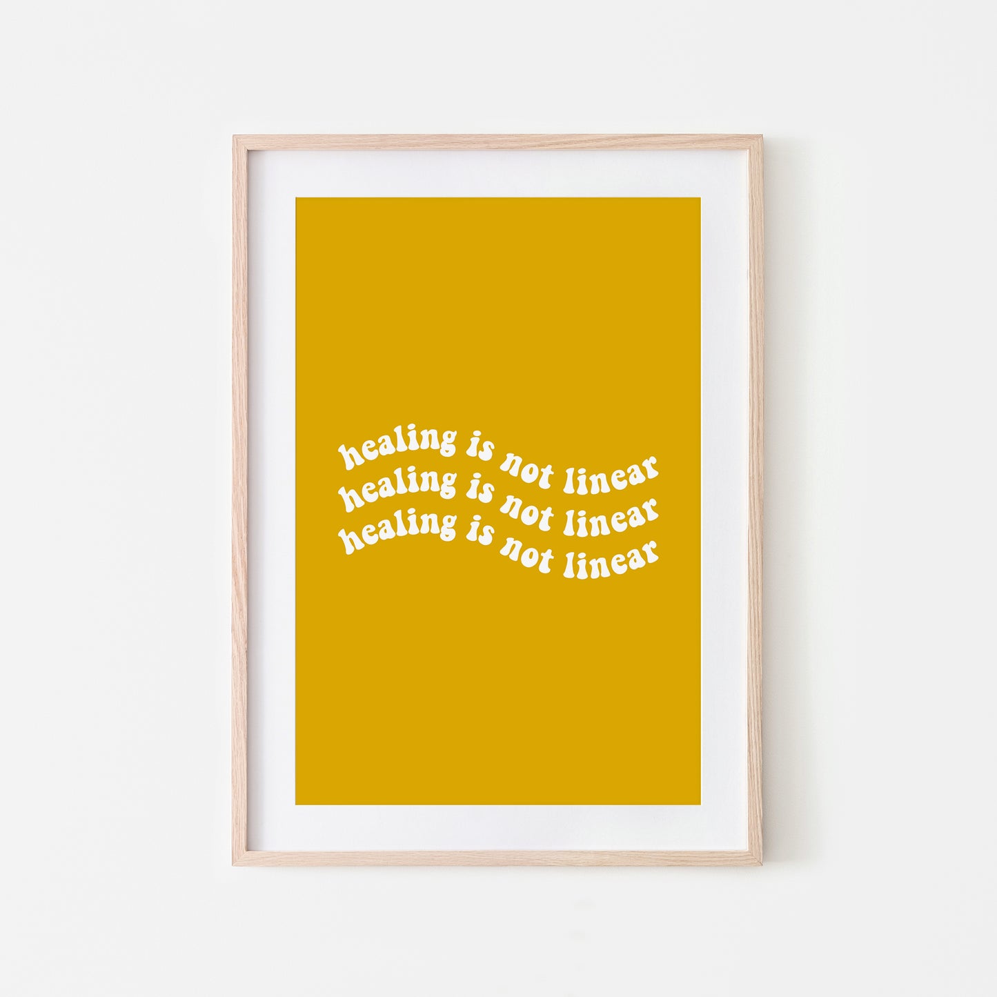 Healing-is-Not-Linear-Quote-Wall-Art-in-Mustard