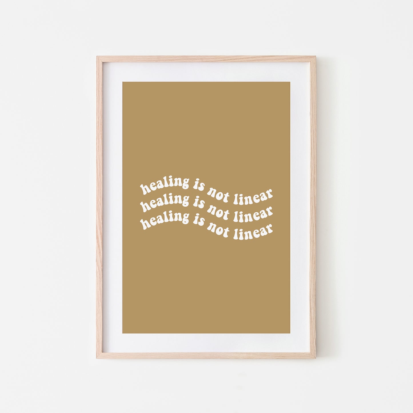 Healing-is-Not-Linear-Quote-Wall-Art-in-Wheat