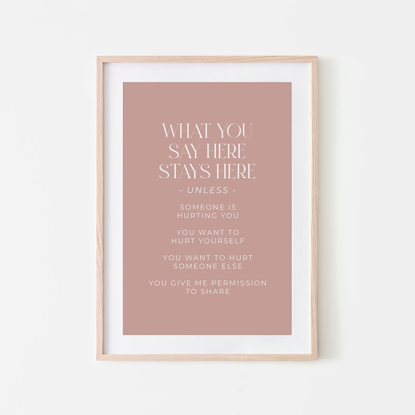 What-You-Say-Here-Stays-Here-Counselling-Wall-Art-in-Rose