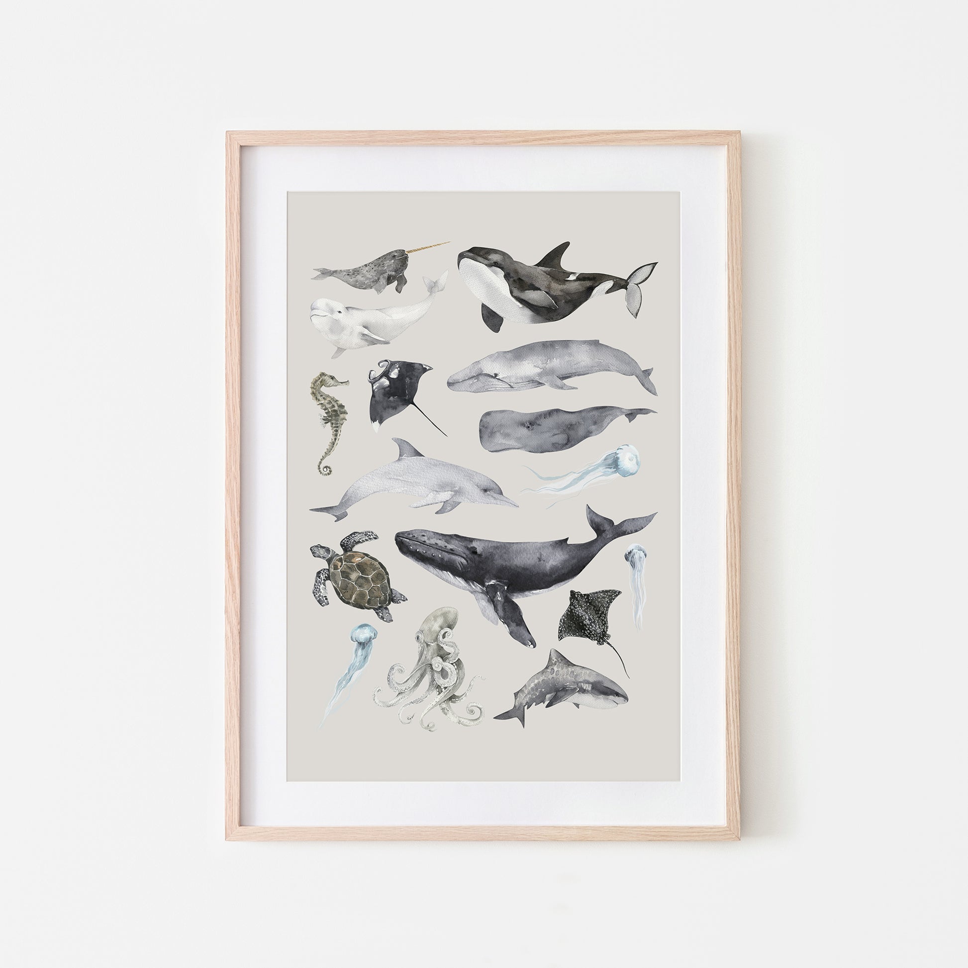 Aquatic-Watercolor-Sea-Creatures-in-Linen-Website-Main-Image